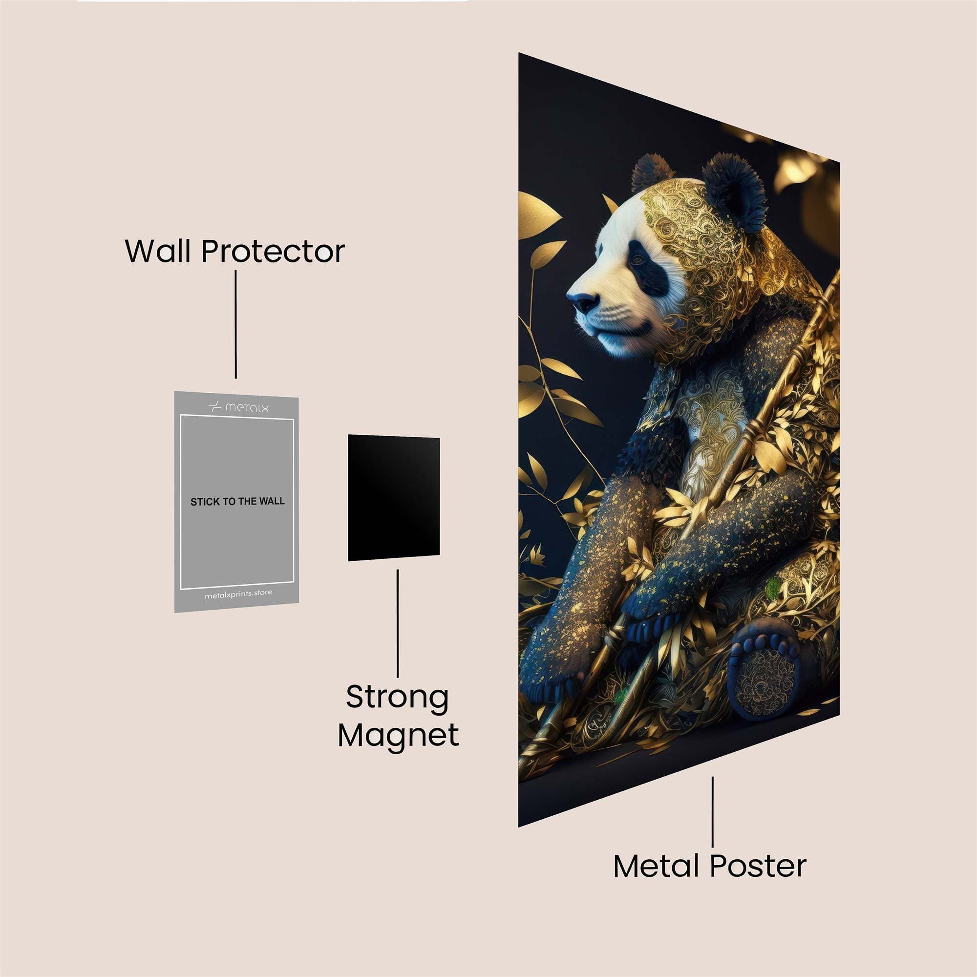 Golden Serenity Safe Wall Magnetic / M