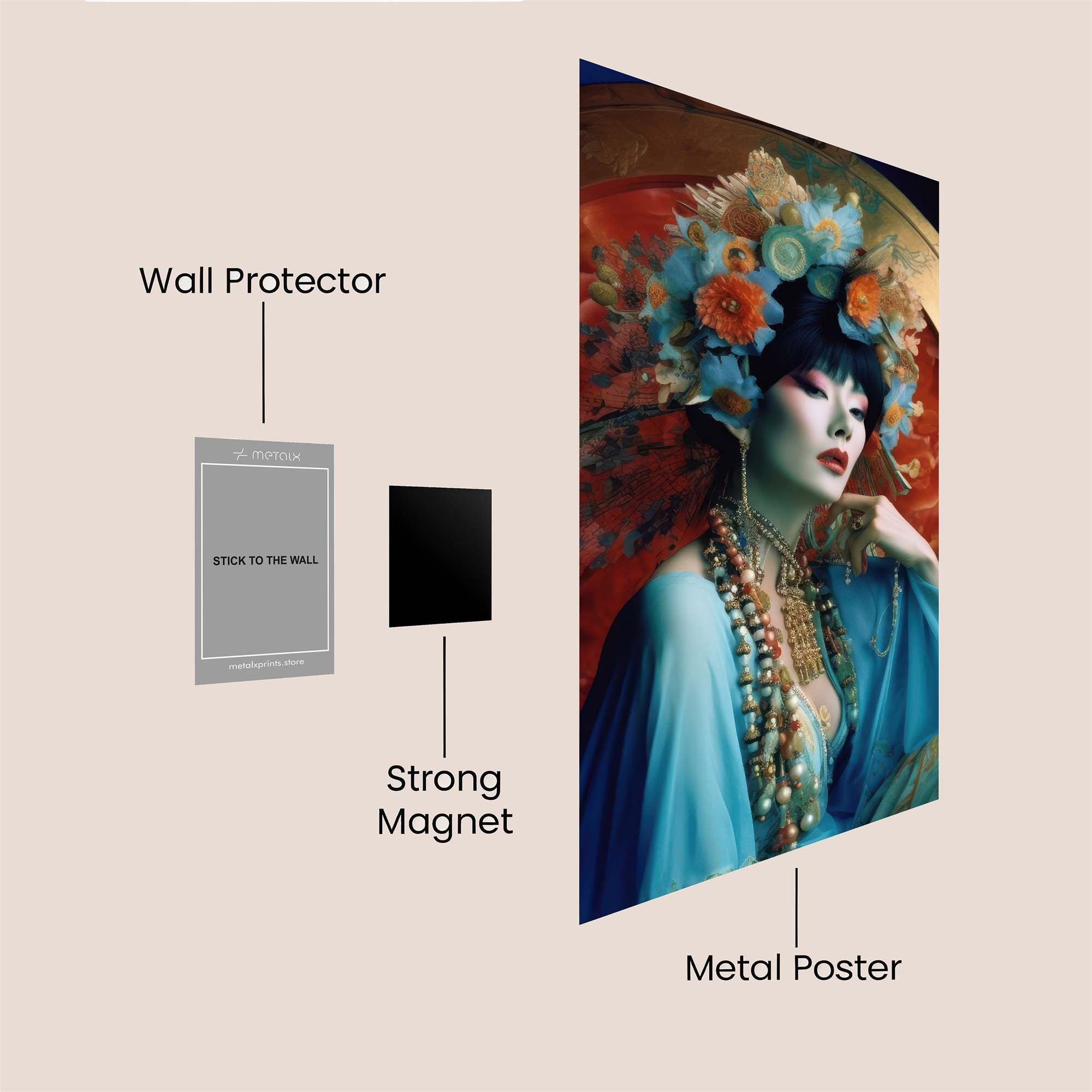 Floral Enigma Safe Wall Magnetic / M