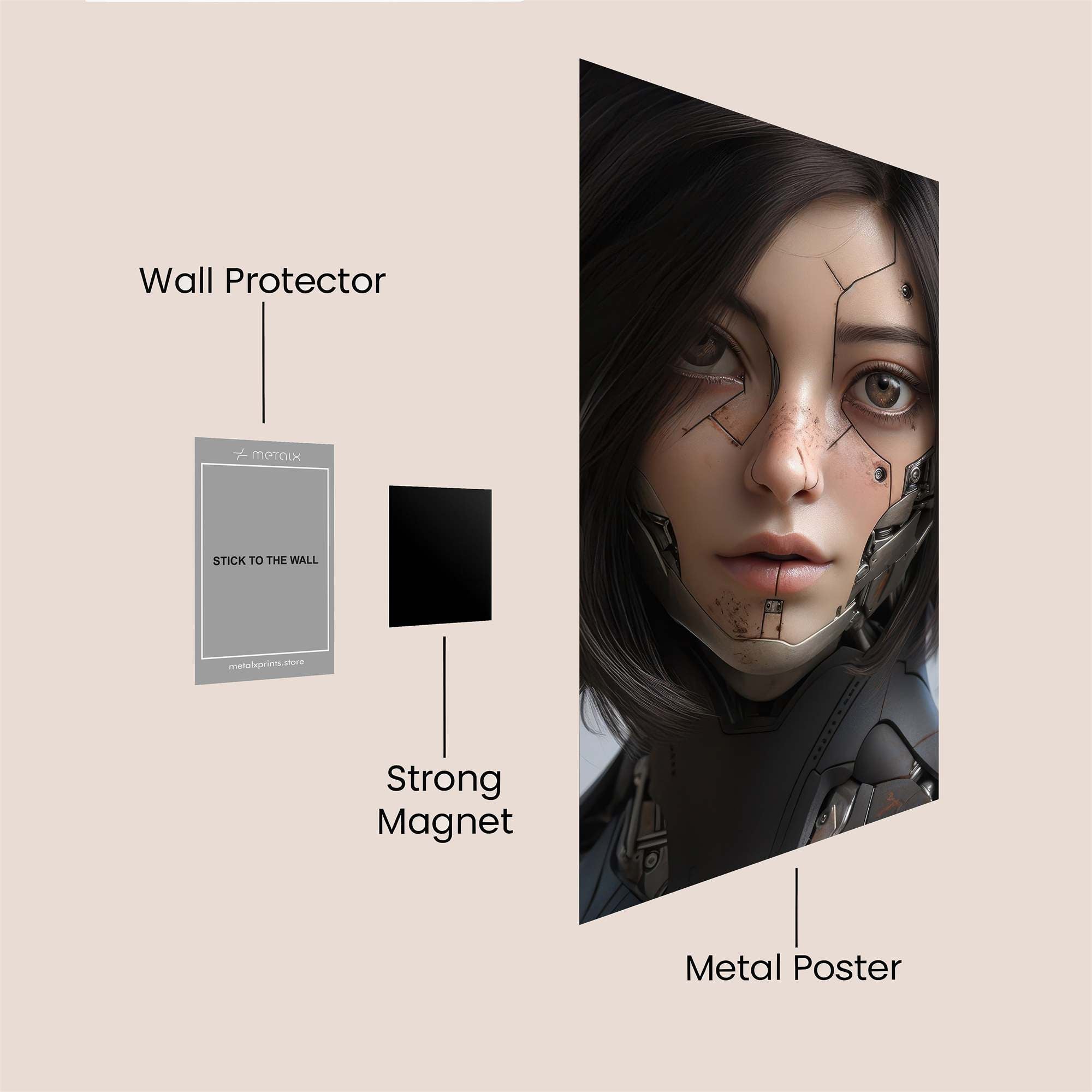 Cyber Melancholy Safe Wall Magnetic / M