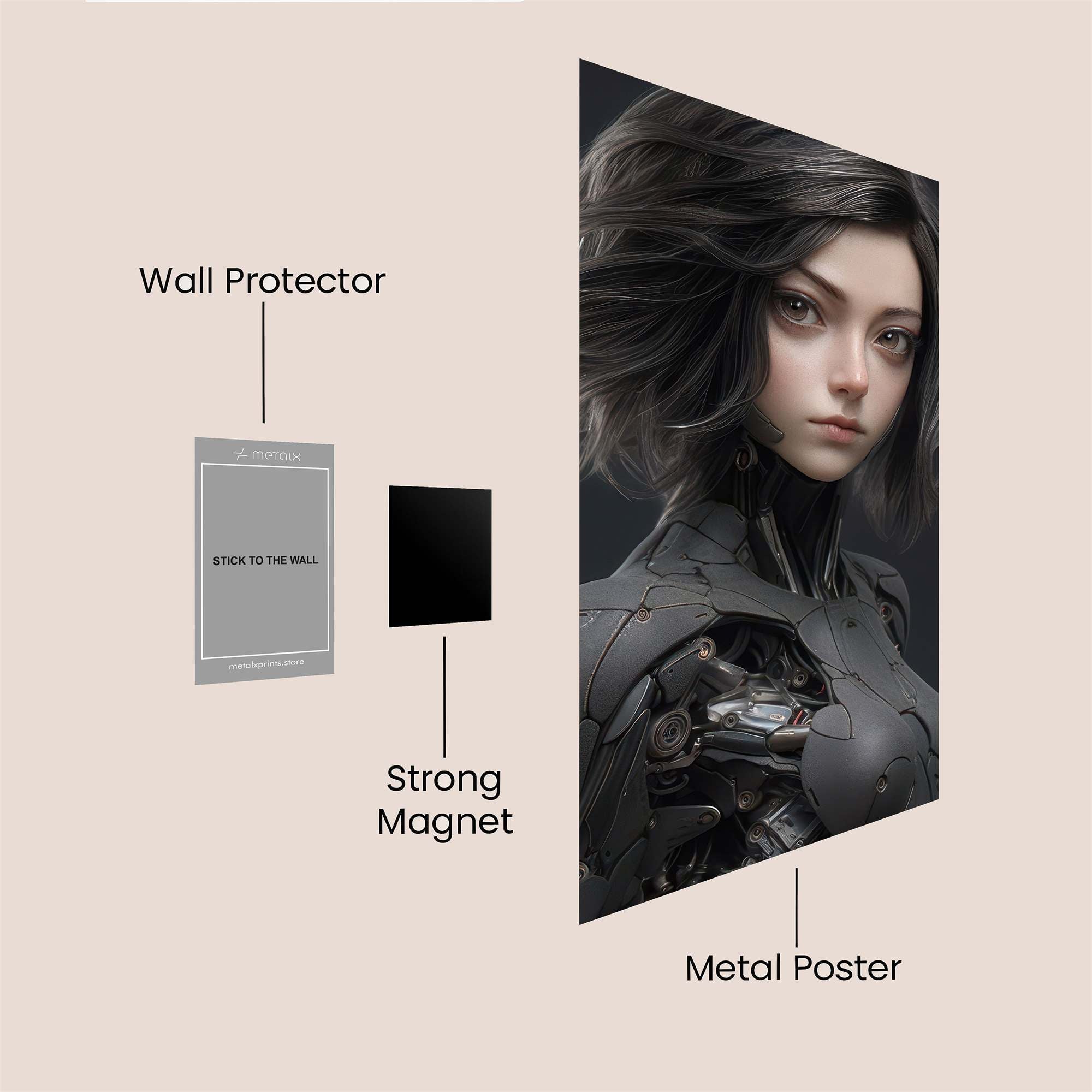 Cyber Elegance Safe Wall Magnetic / M