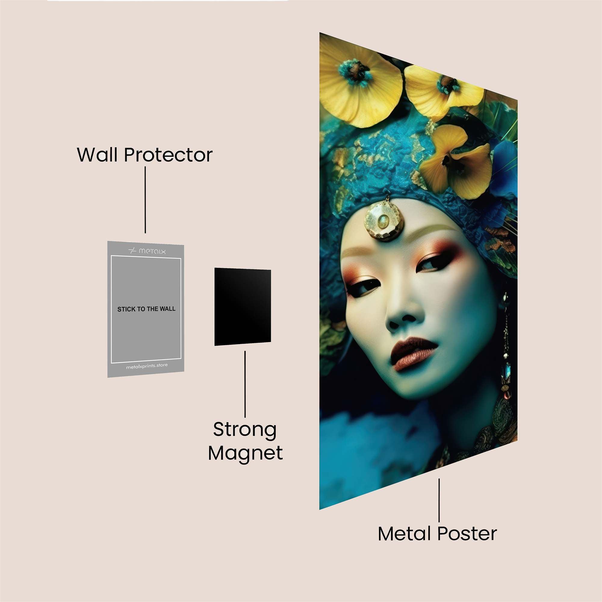 Floral Enigma Safe Wall Magnetic / M