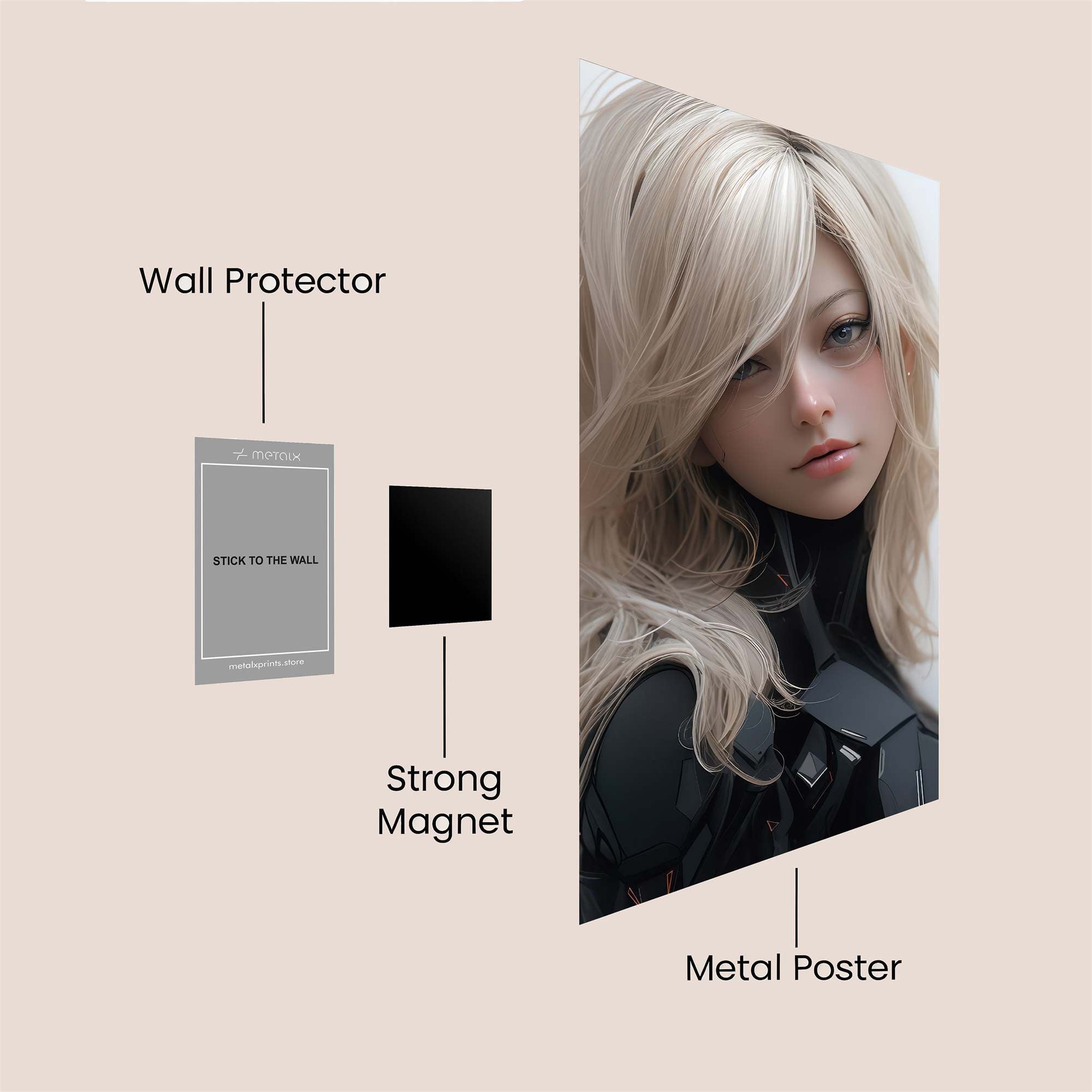 Blonde Enigma Safe Wall Magnetic / M