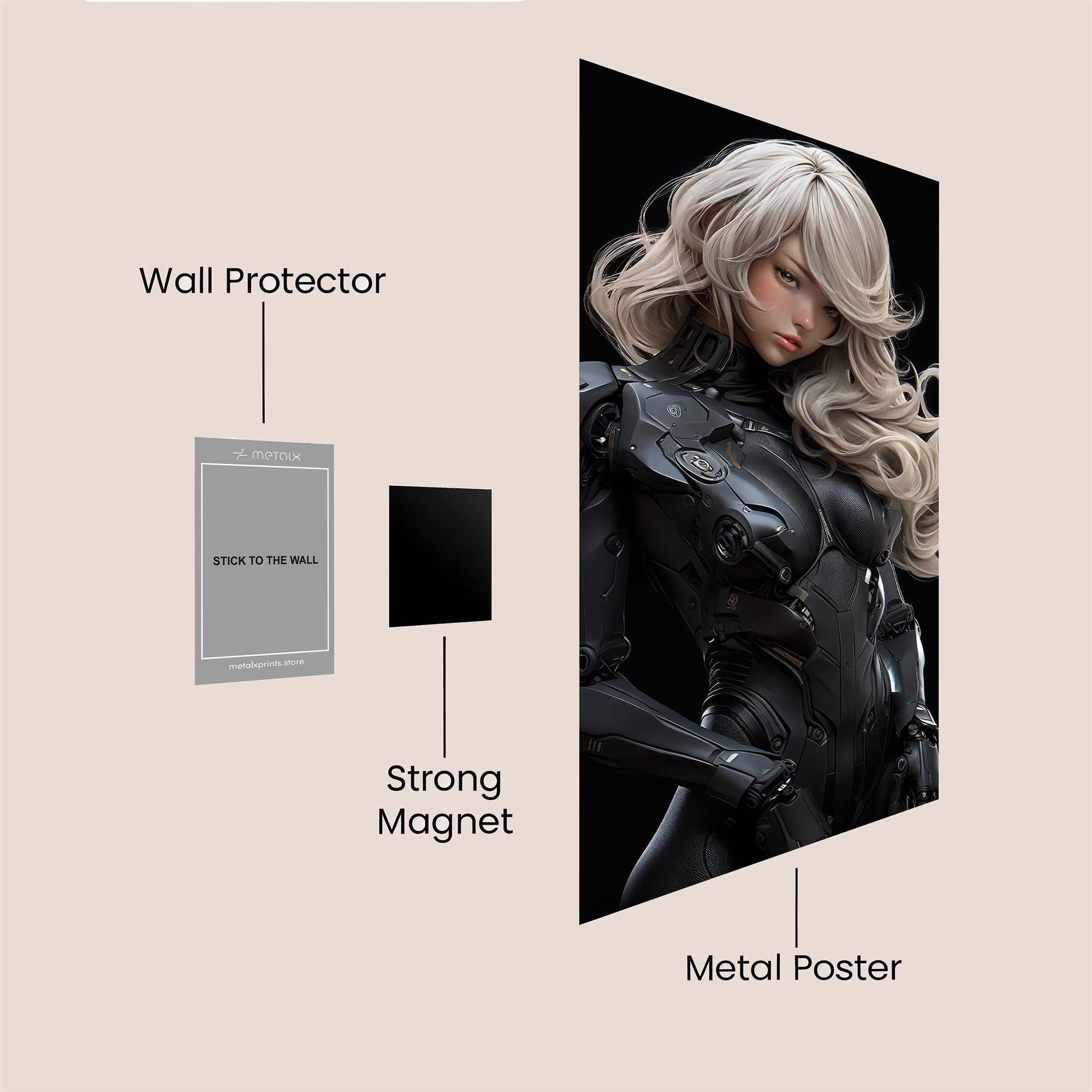 Cyber Enigma Safe Wall Magnetic / M