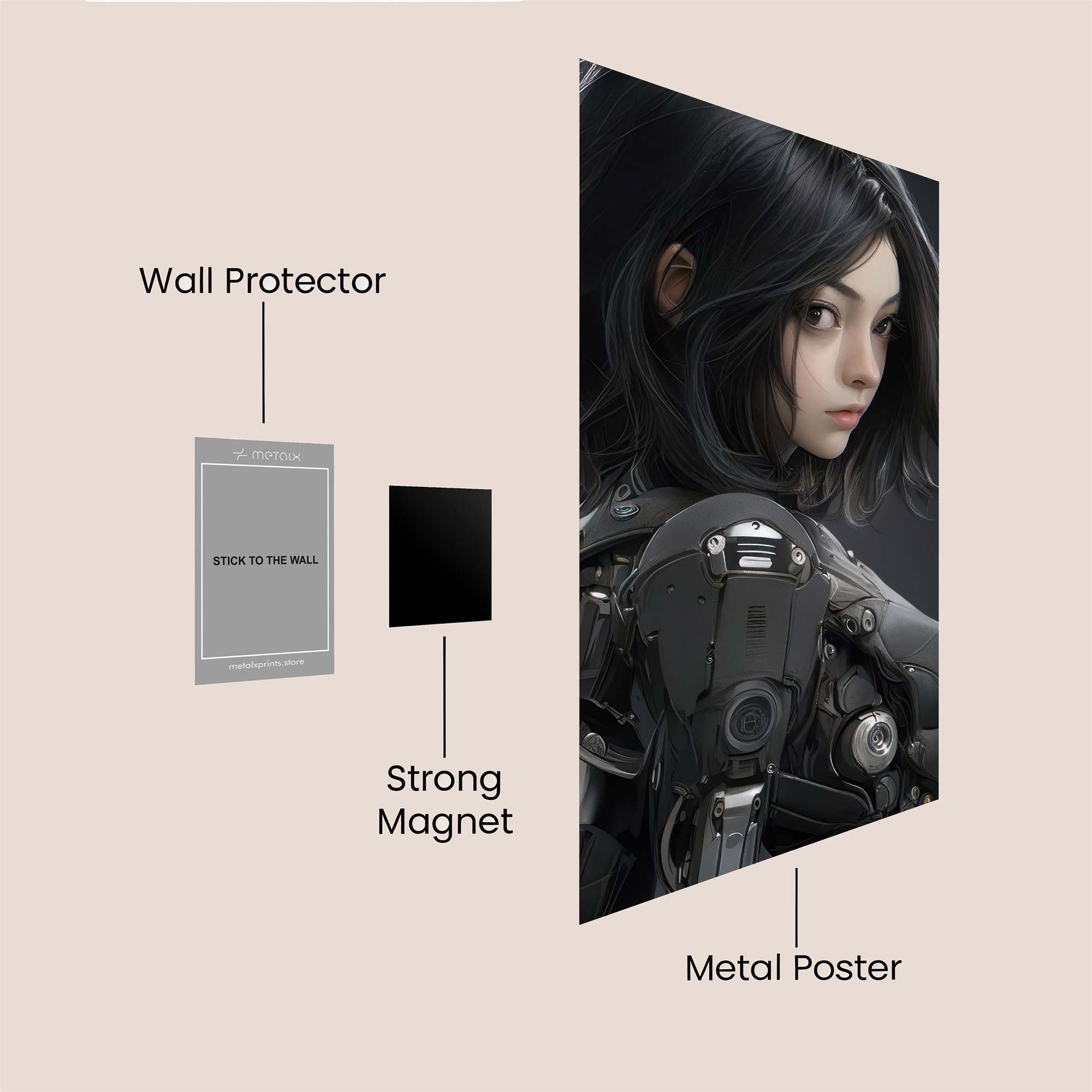 Cyber Enigma Safe Wall Magnetic / M