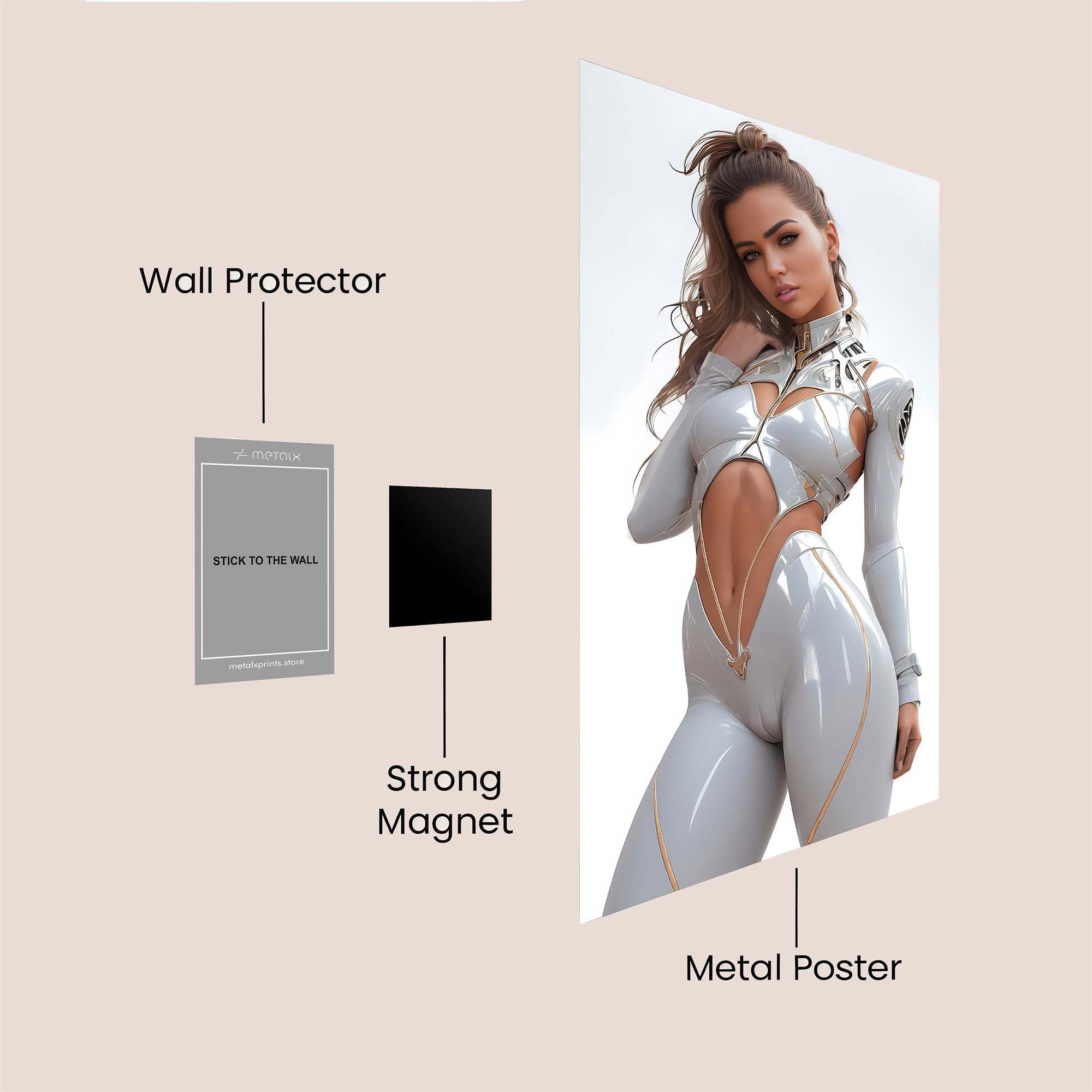 Cyber Enchantress Safe Wall Magnetic / M