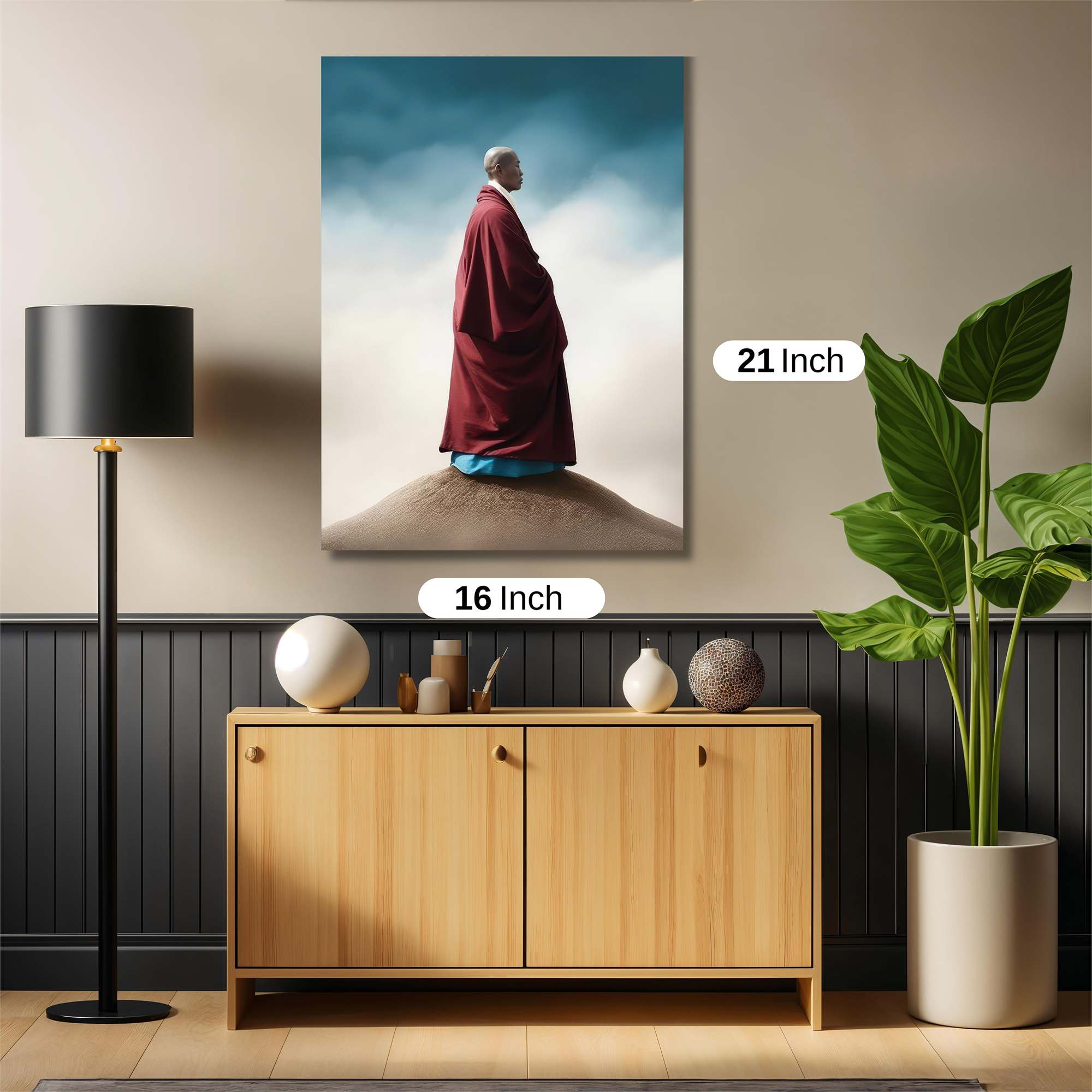 Monk Serene Safe Wall Magnetic / M