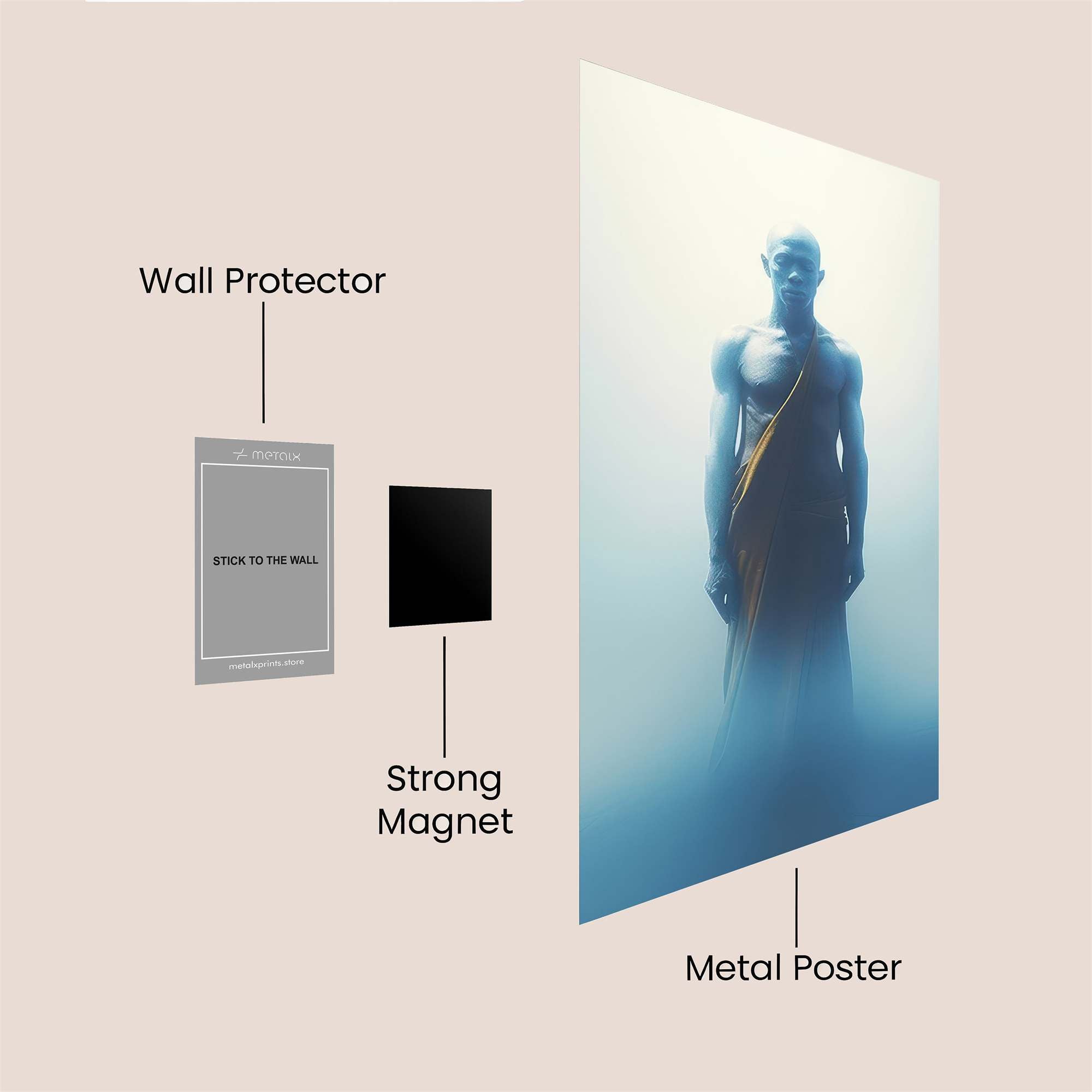 Monk Serene Safe Wall Magnetic / M