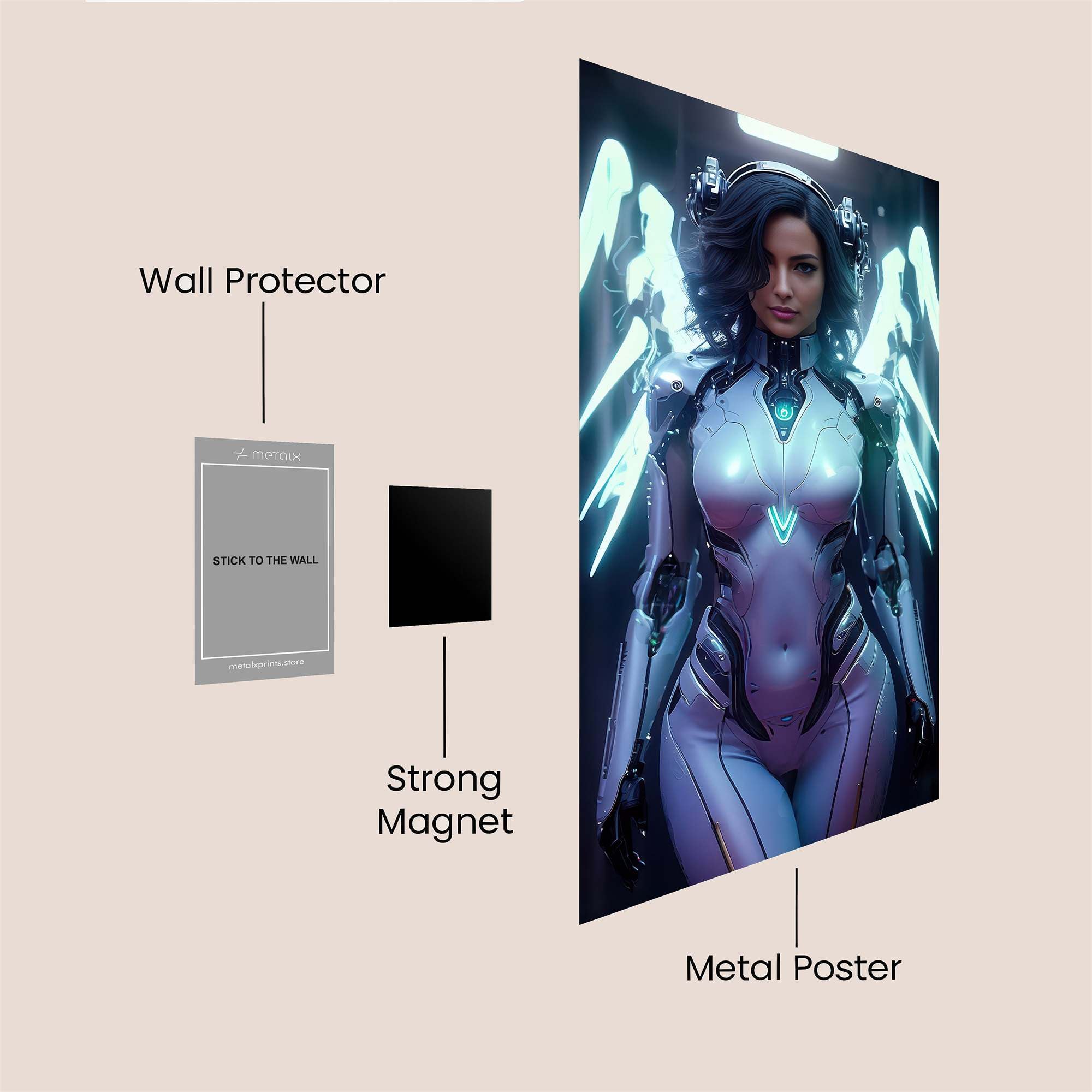 Angelica Serenity Safe Wall Magnetic / M