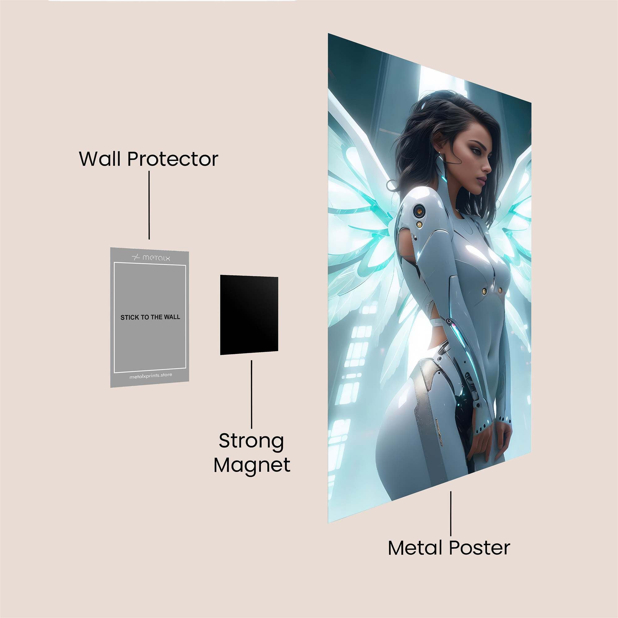 Angel Serenity Safe Wall Magnetic / M