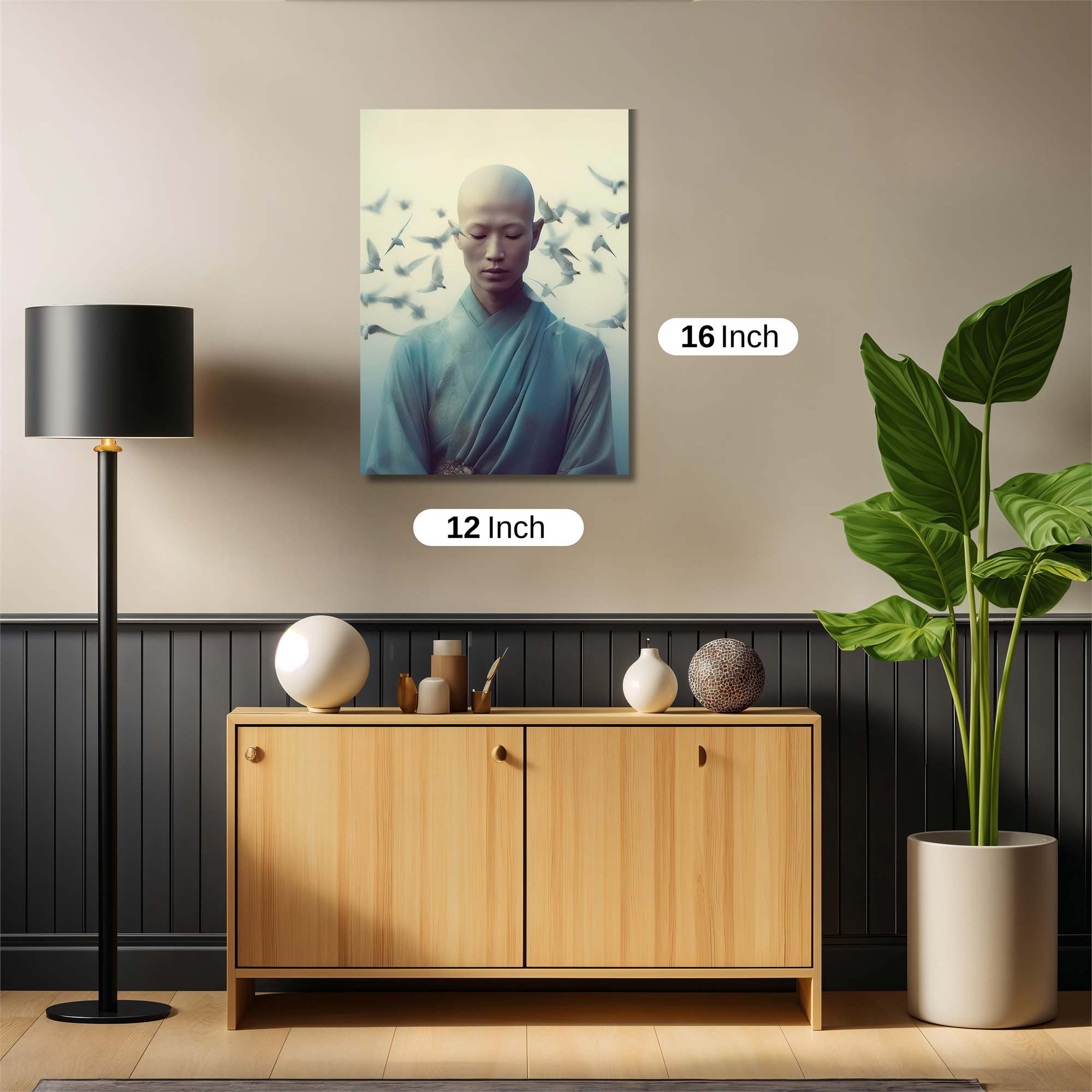 Monk Serenity Safe Wall Magnetic / M