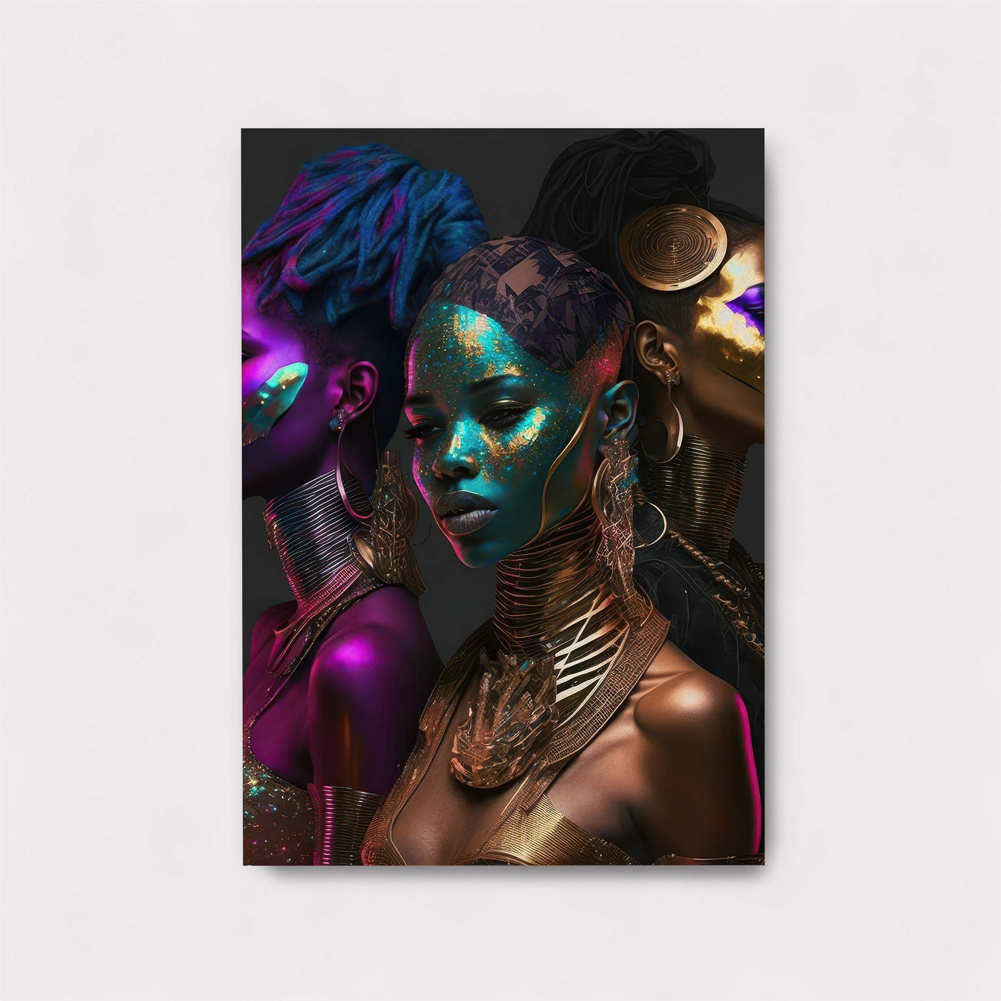 Afrofuturist Elegance Safe Wall Magnetic / M