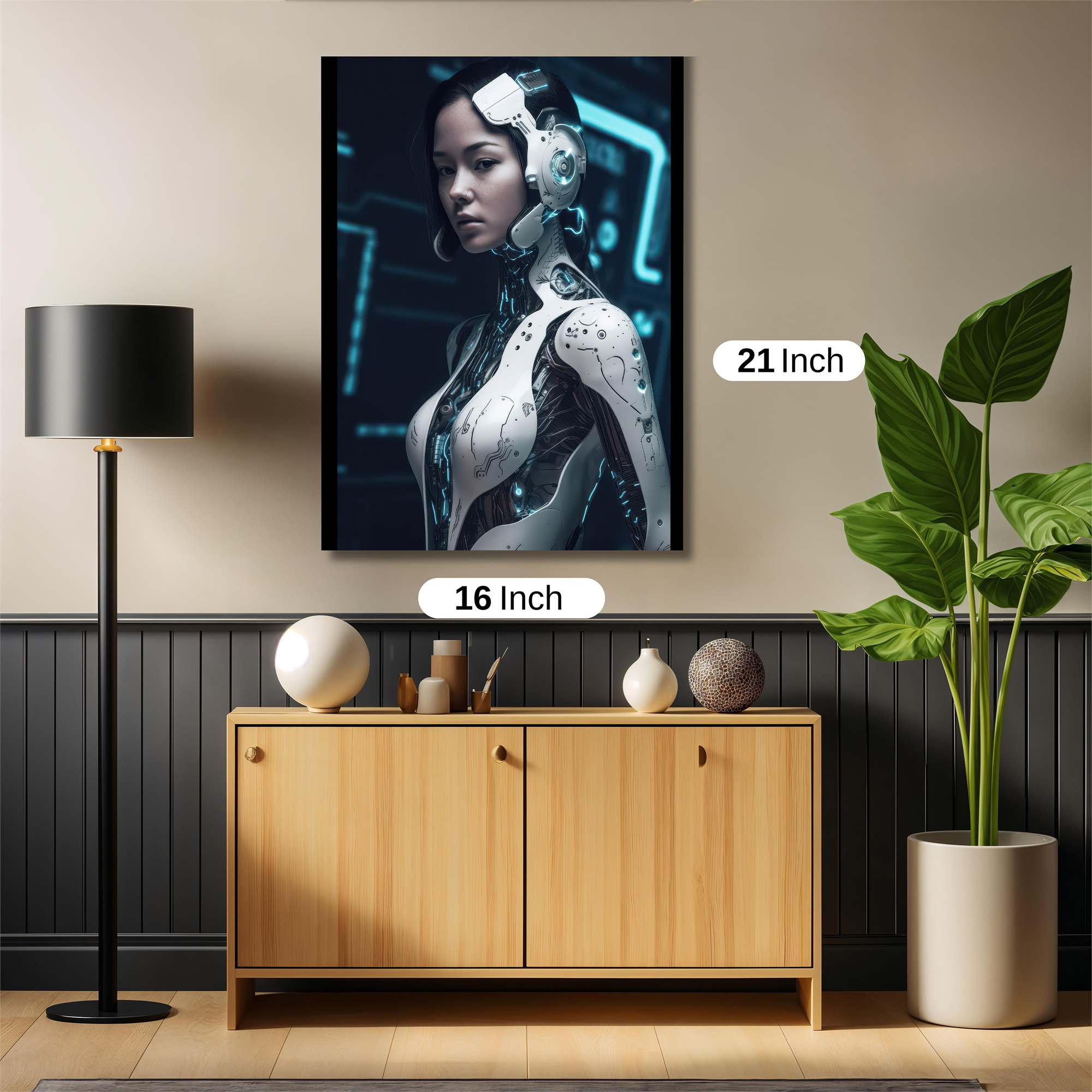 Cyber Serenity Safe Wall Magnetic / M