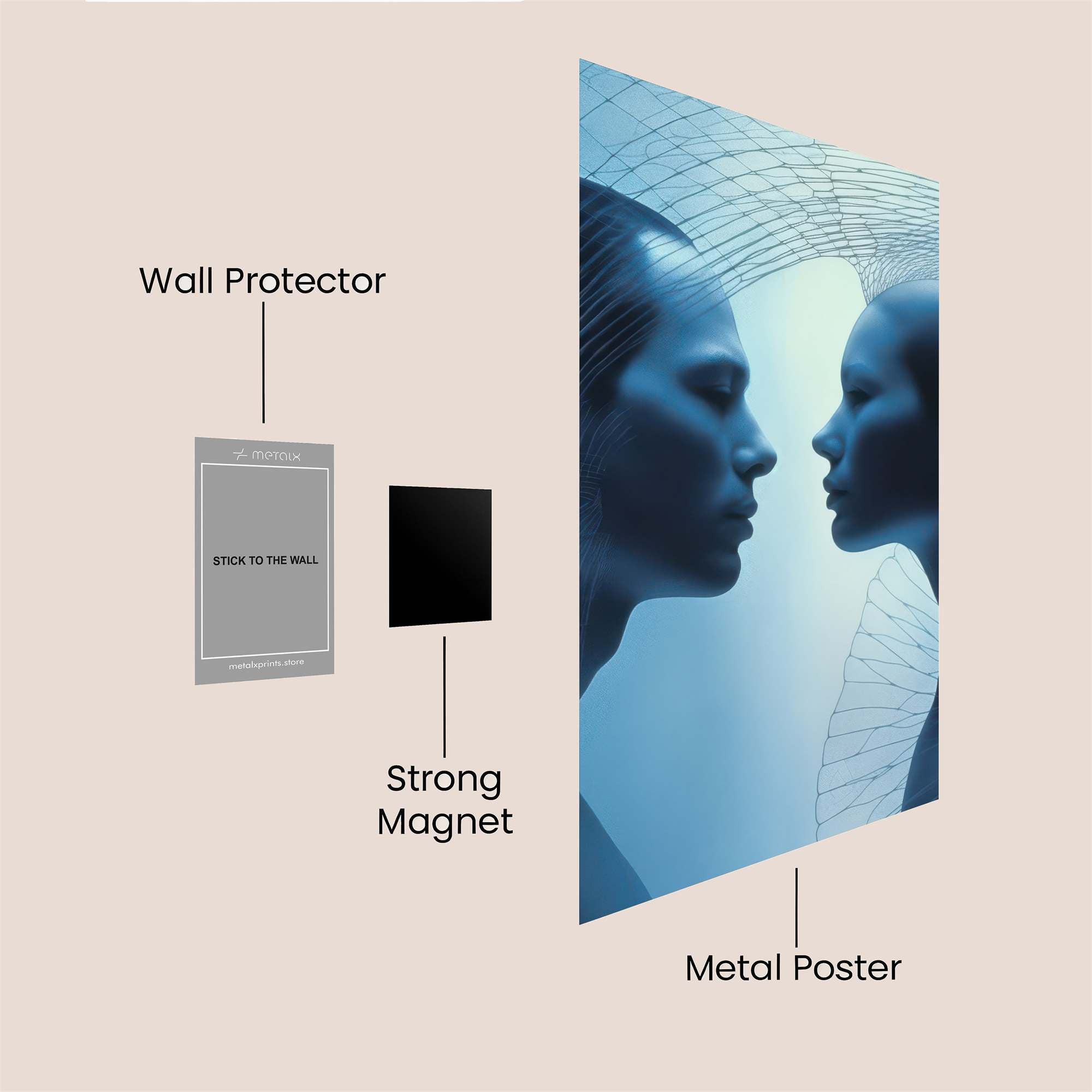 Mindful Connection Safe Wall Magnetic / M