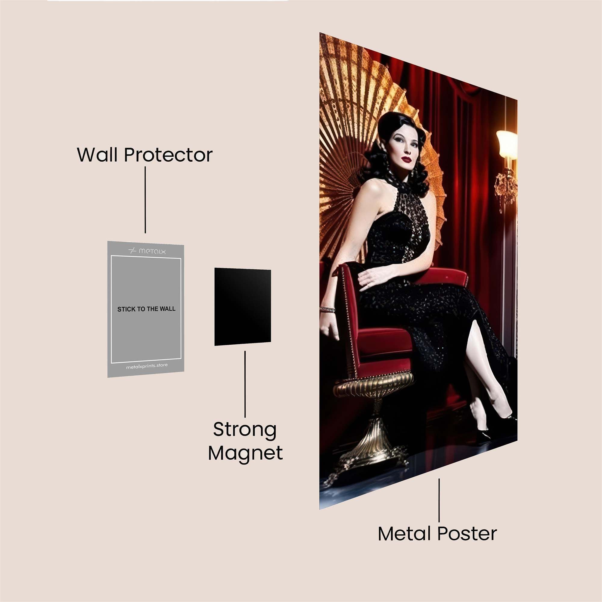 Diva Elegant Safe Wall Magnetic / M