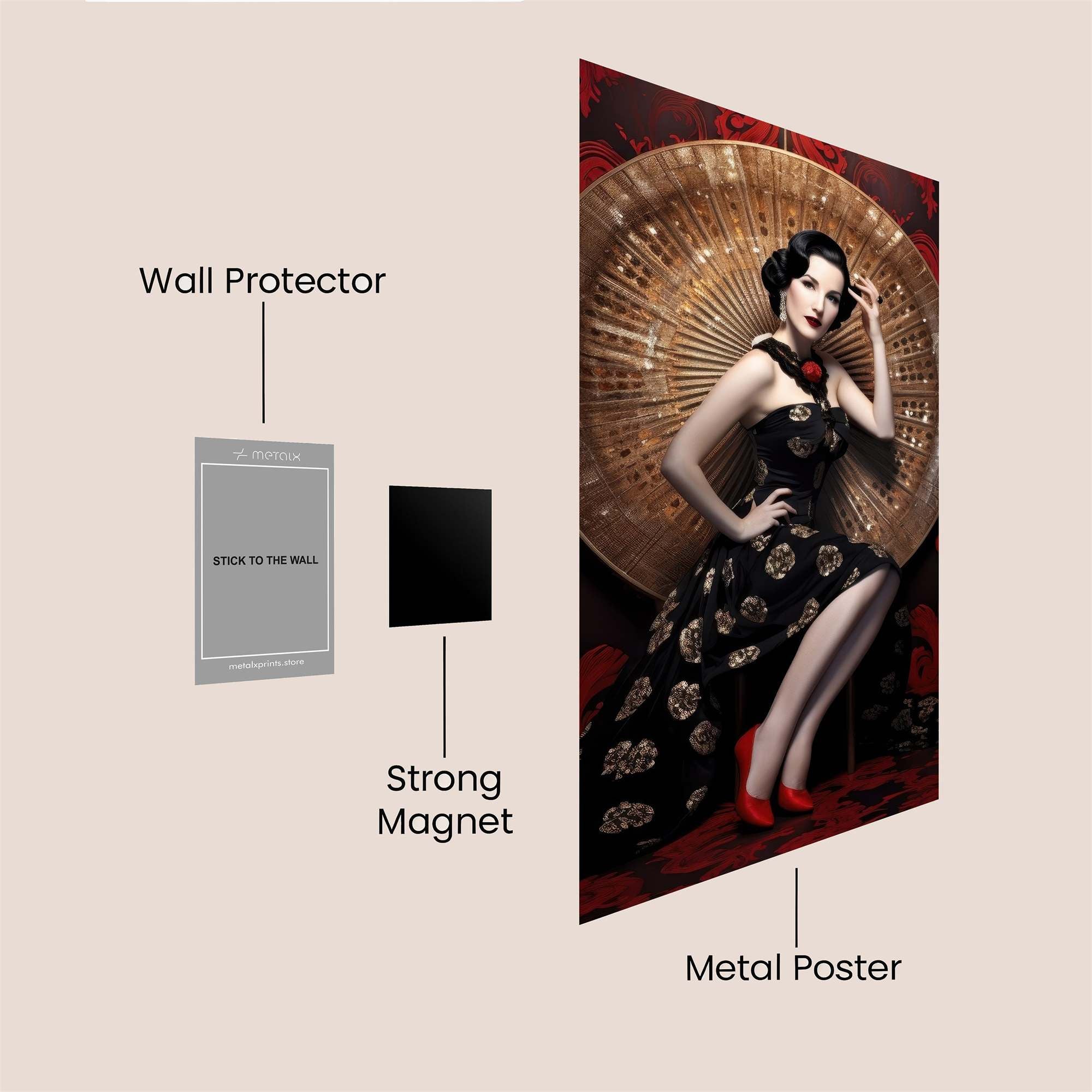 Dita Enchanting Safe Wall Magnetic / M