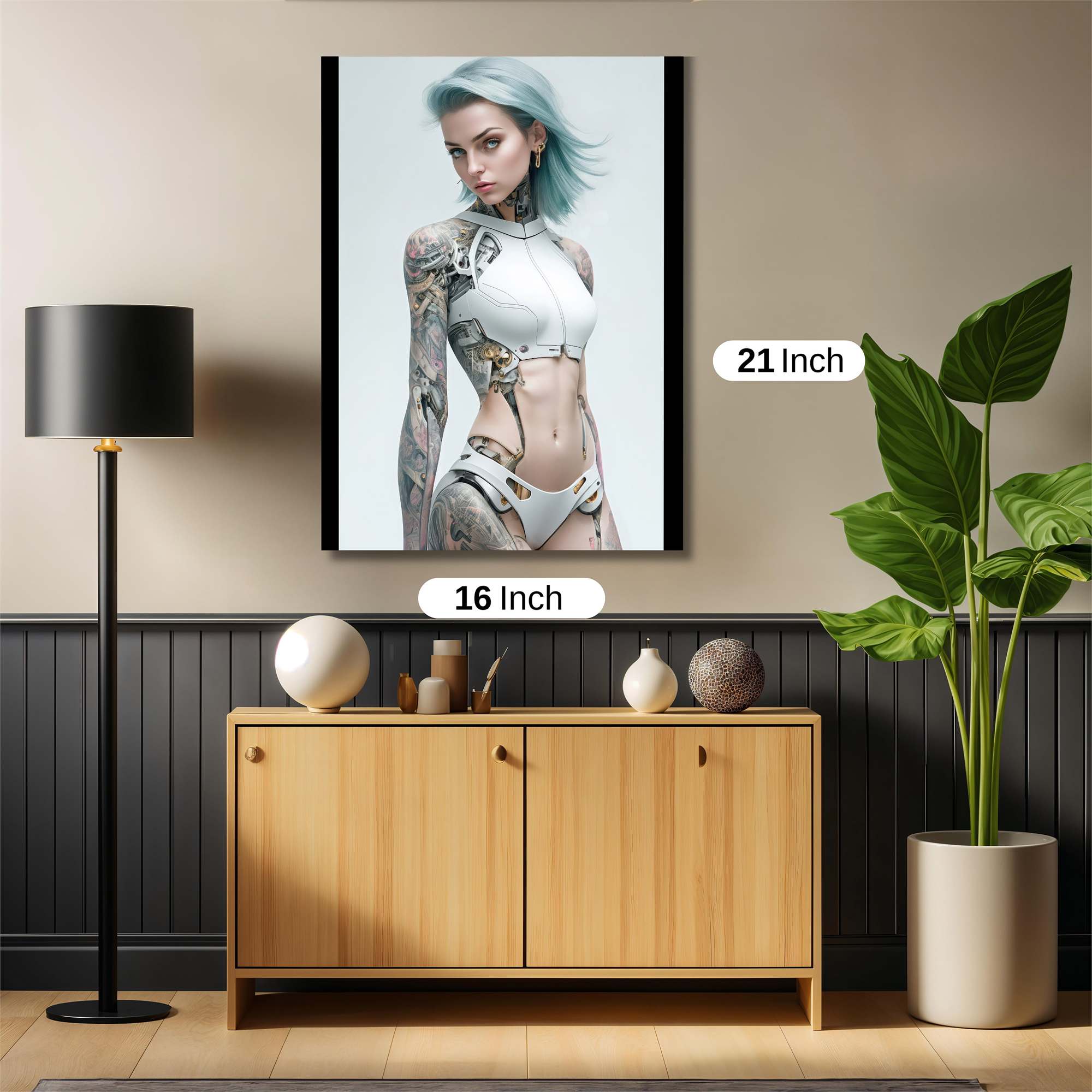 Cyber Serenity Safe Wall Magnetic / M