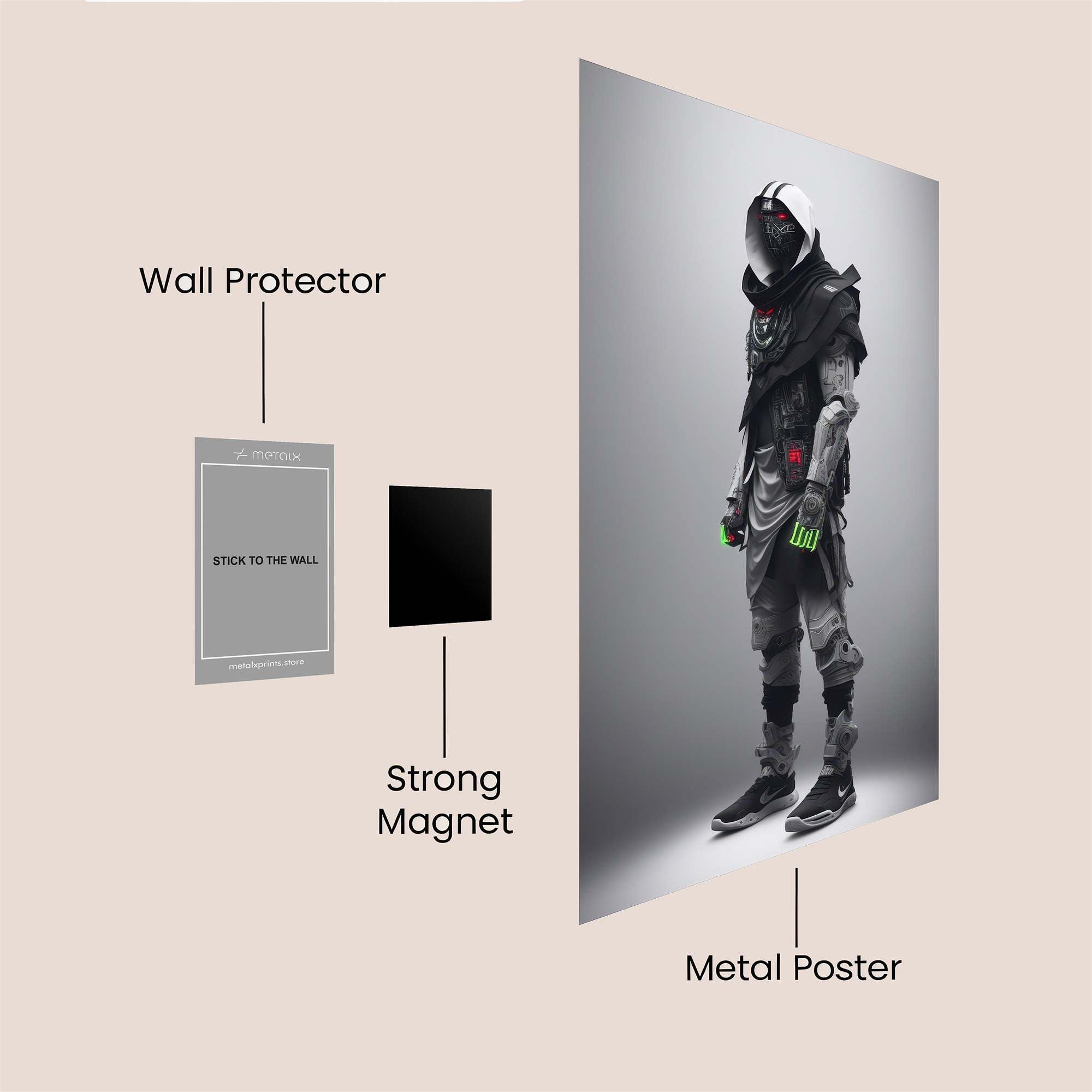 Cyber Nomad Safe Wall Magnetic / M