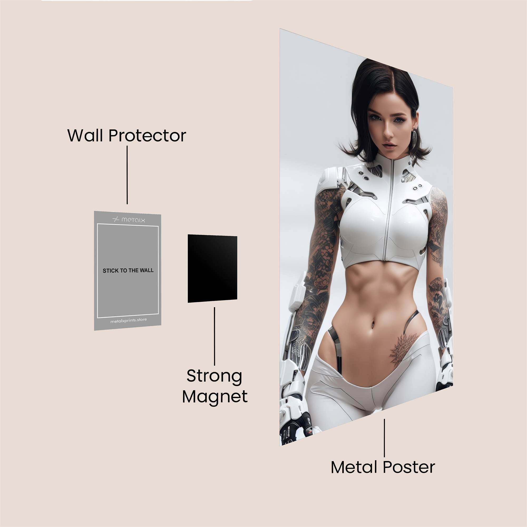 Cyber Enigma Safe Wall Magnetic / M