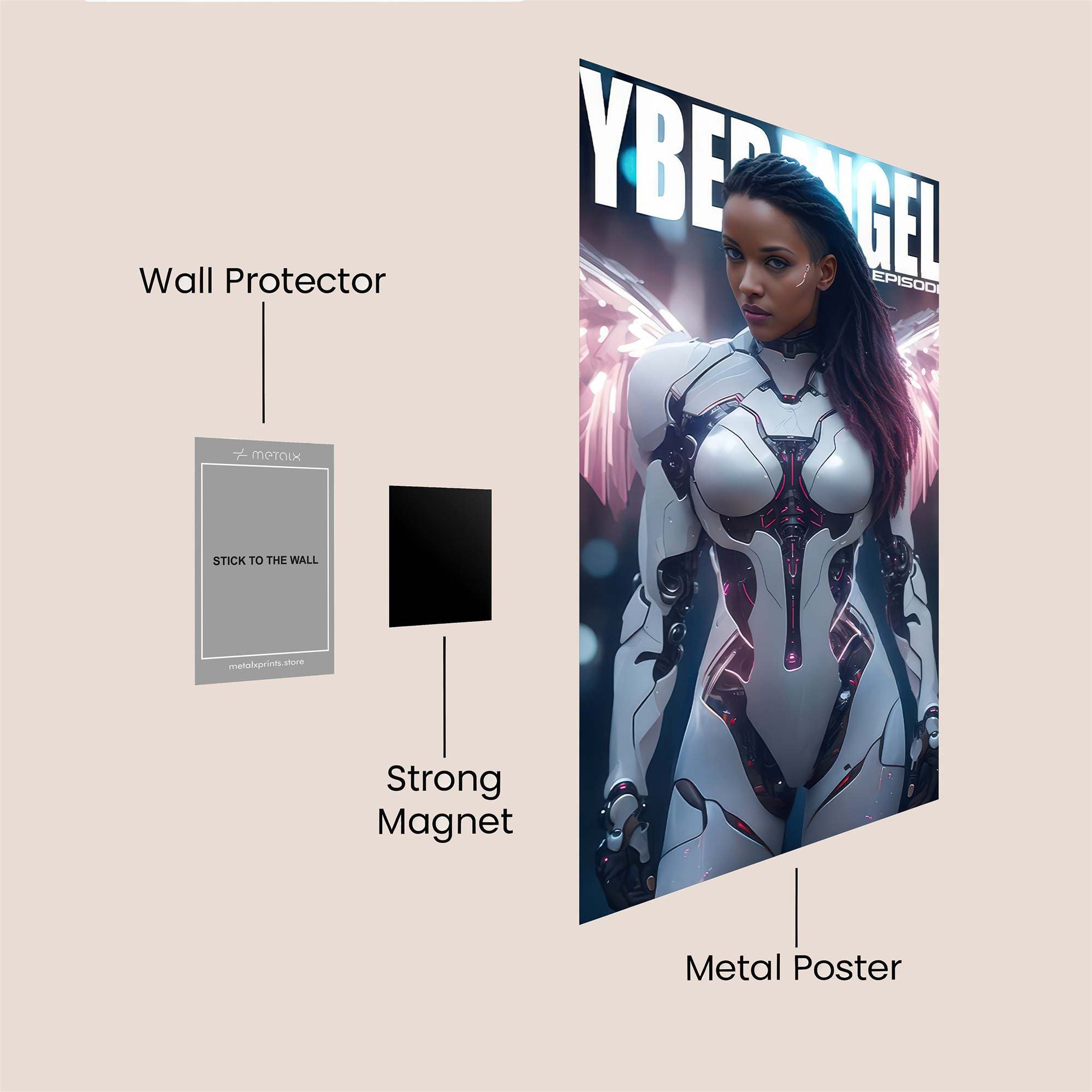 Cyber Angel Safe Wall Magnetic / M