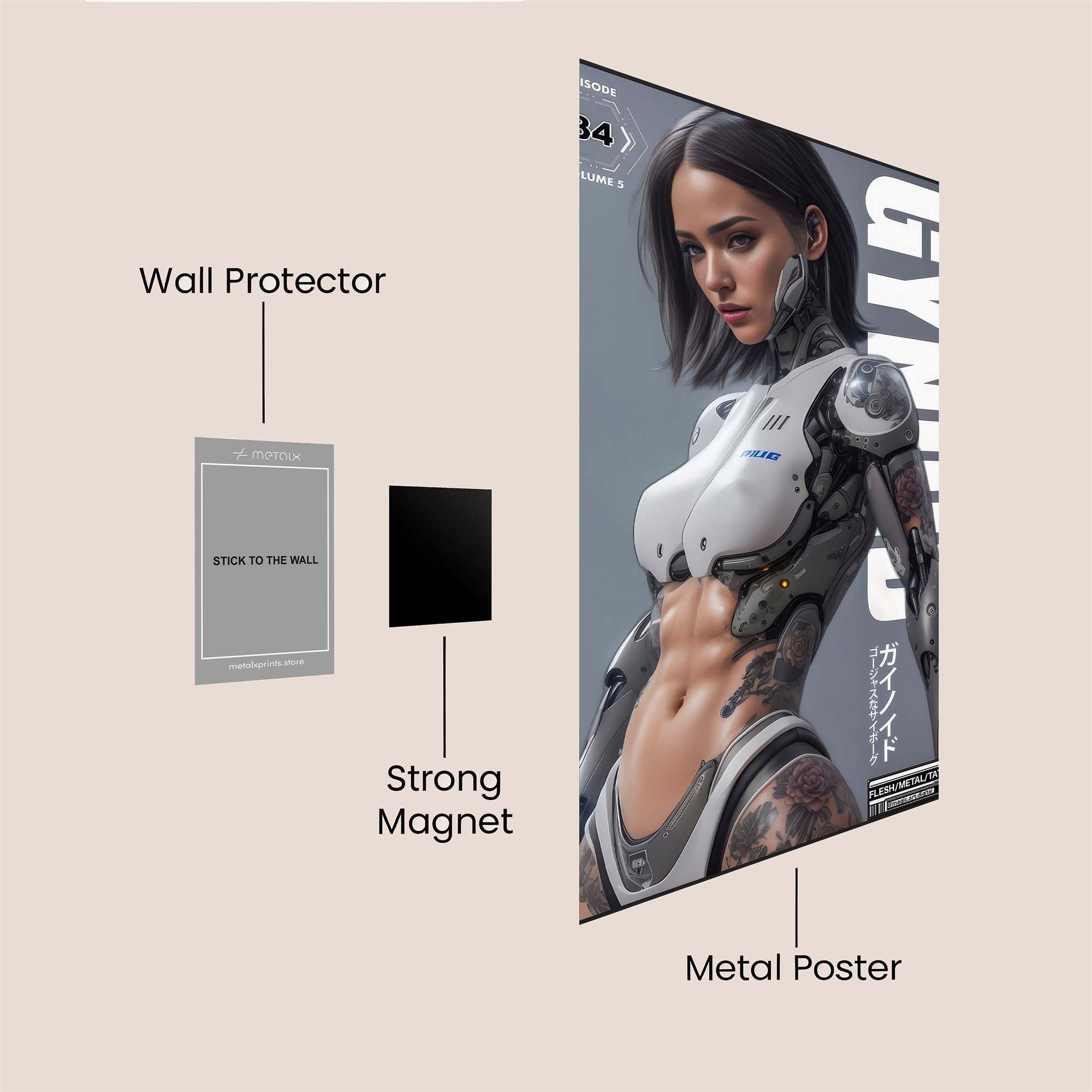 Gynoid Enigma Safe Wall Magnetic / M