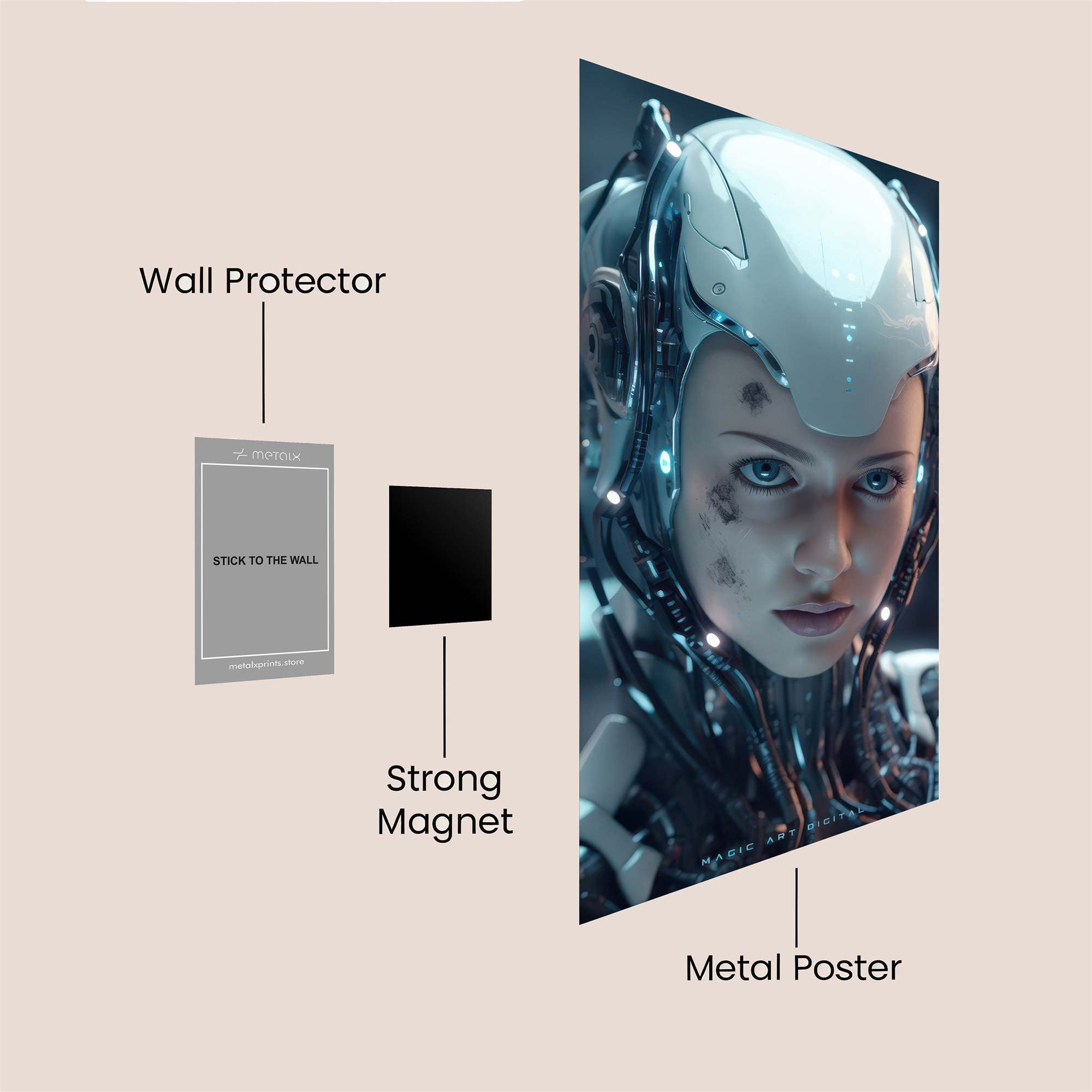 Android Enigma Safe Wall Magnetic / M