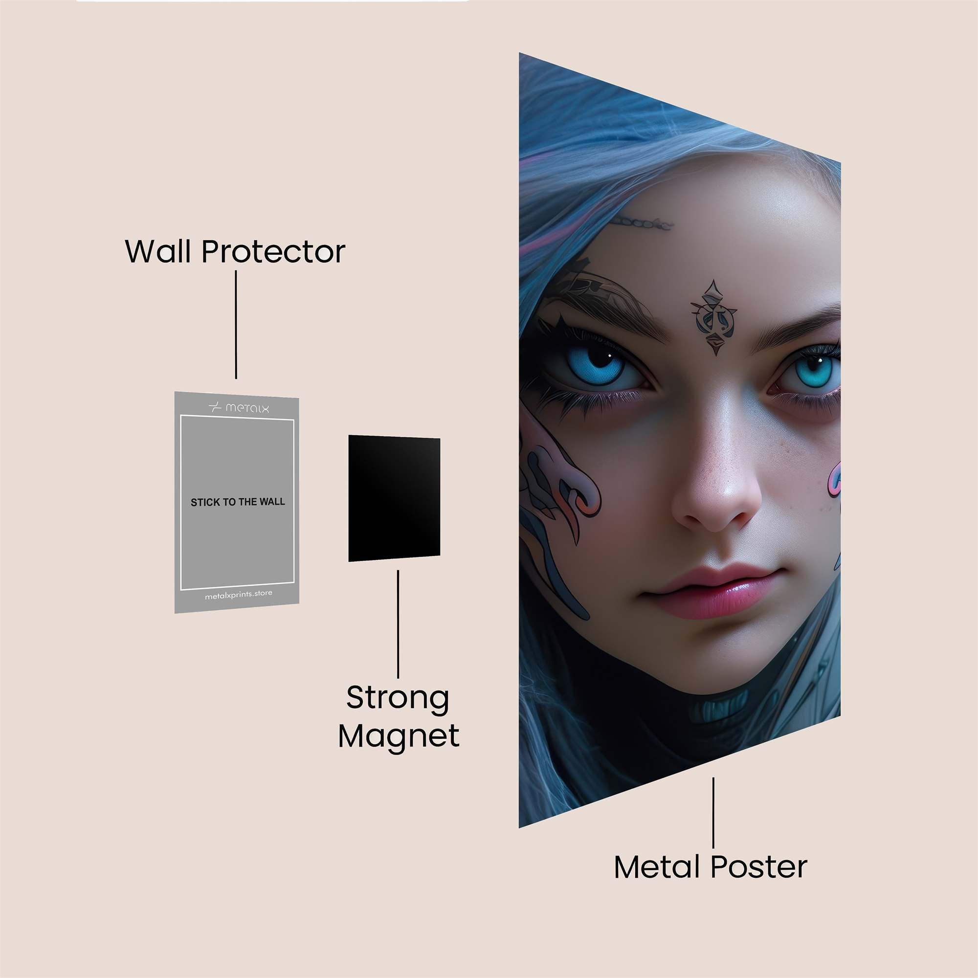 Cyber Enigma Safe Wall Magnetic / M