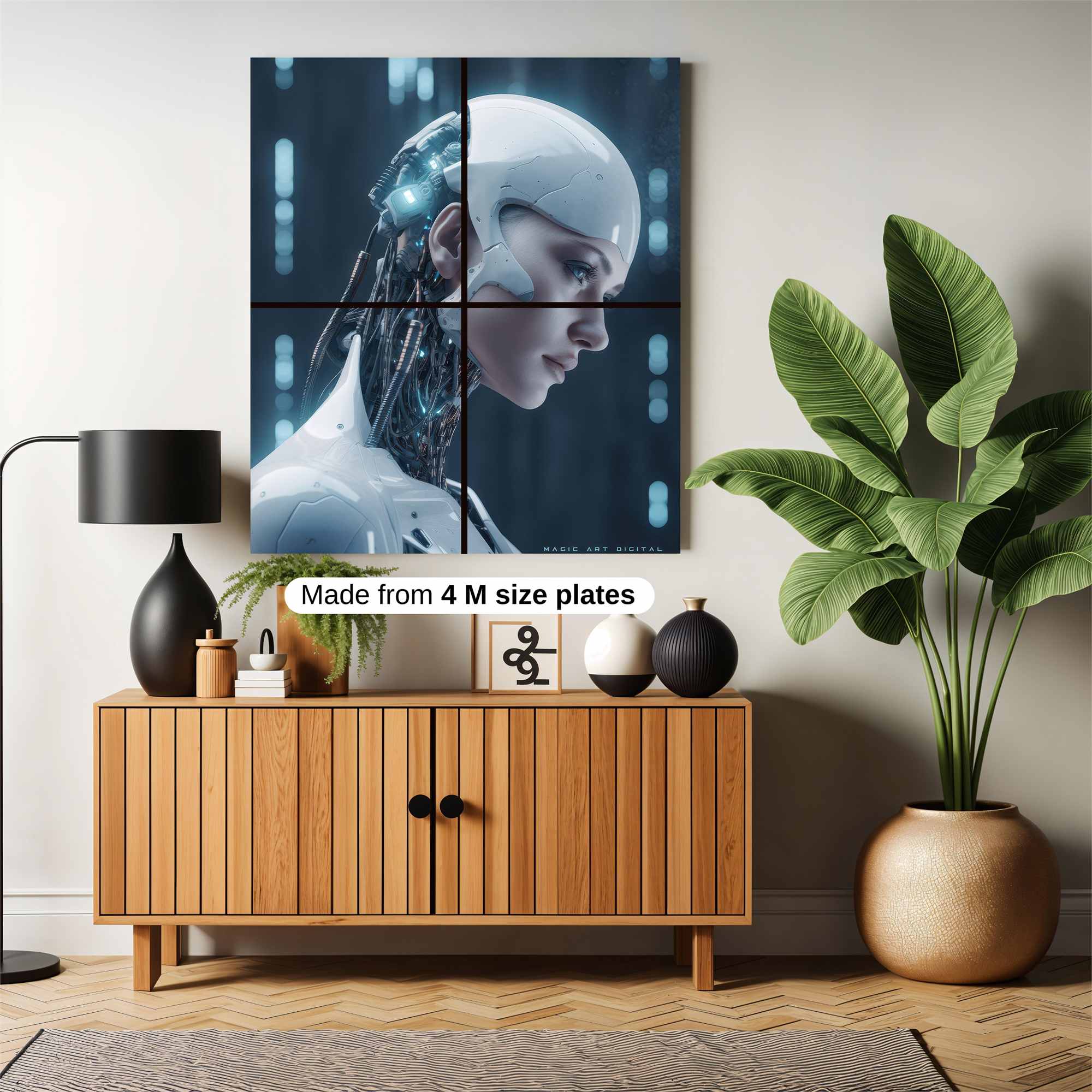 Robot Elegance Safe Wall Magnetic / M