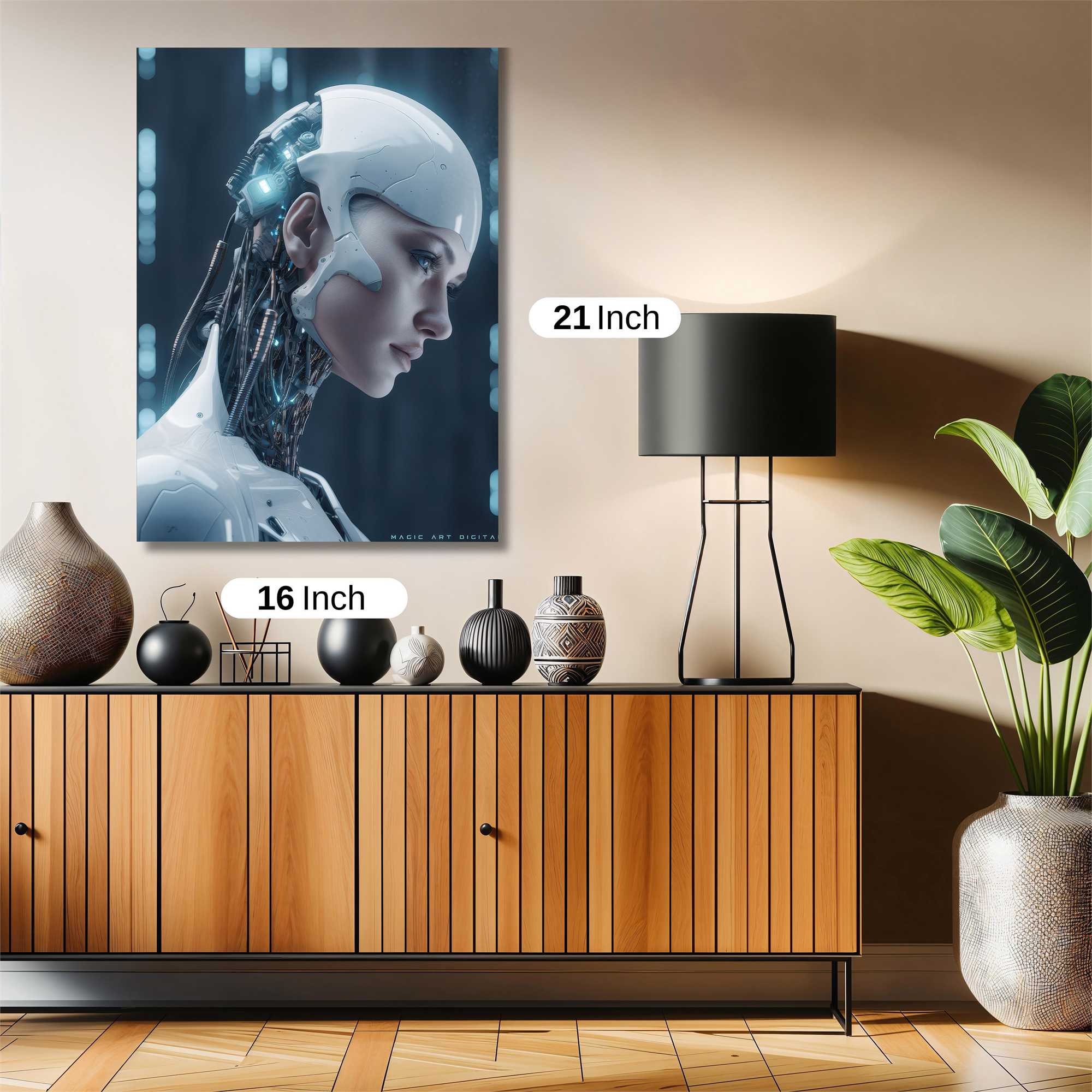 Robot Elegance Safe Wall Magnetic / M