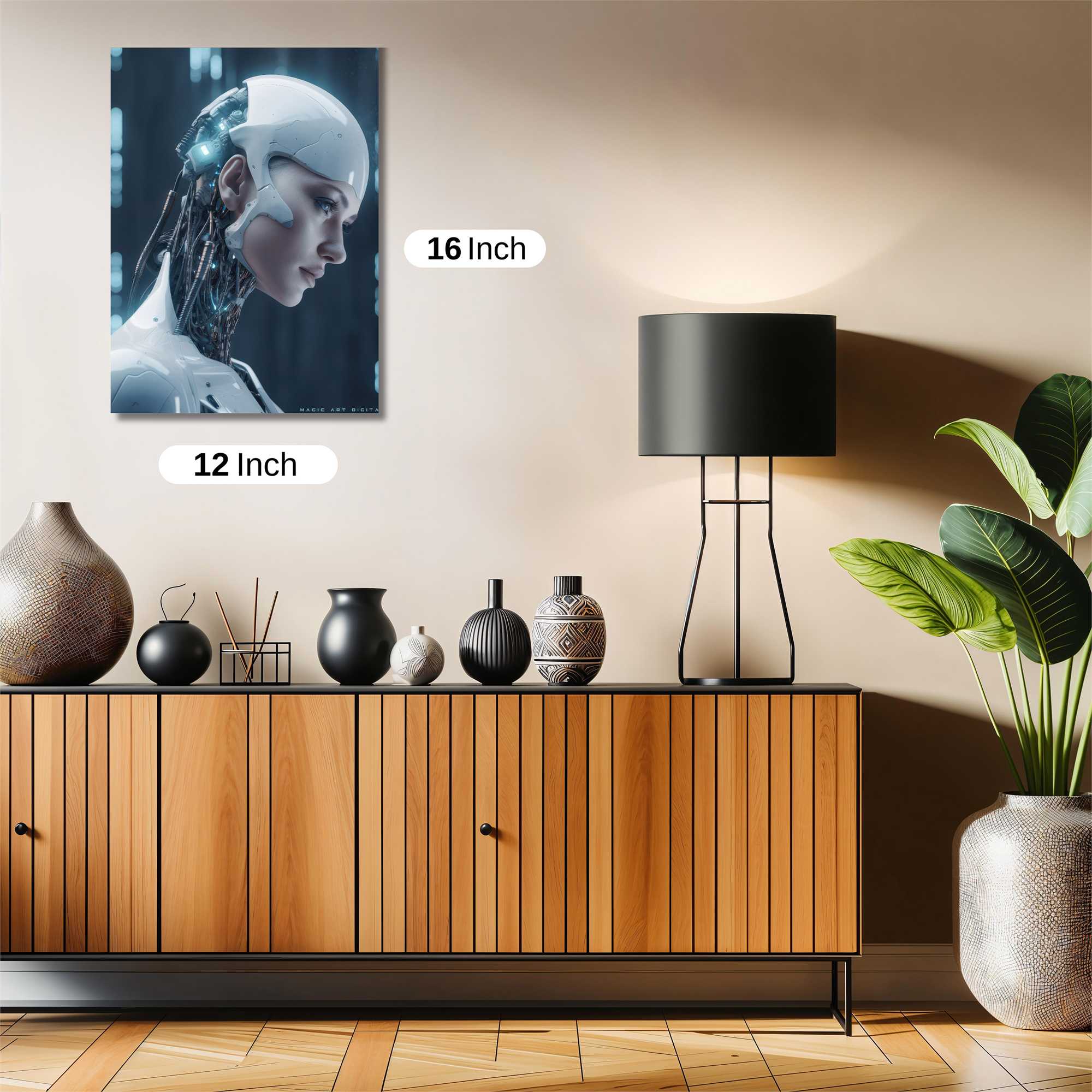Robot Elegance Safe Wall Magnetic / M