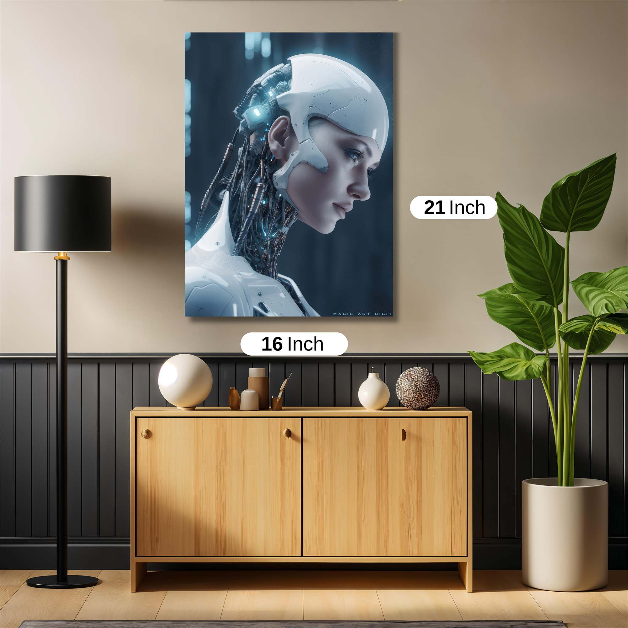 Robot Elegance Safe Wall Magnetic / M