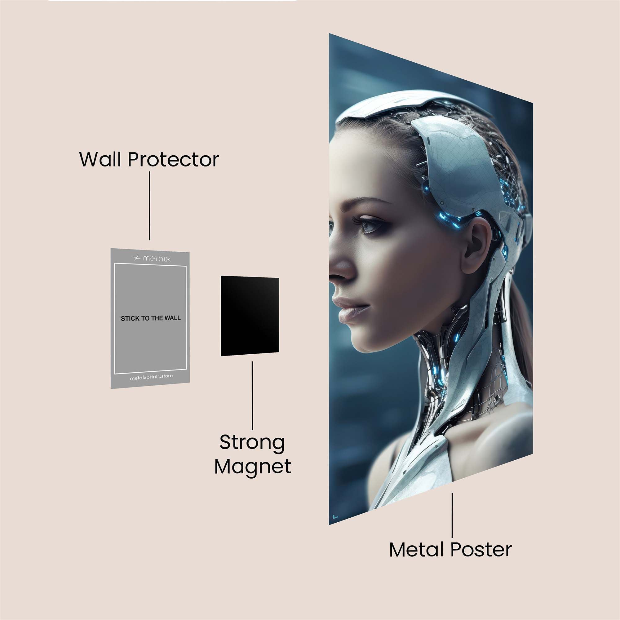 Cyber Serenity Safe Wall Magnetic / M