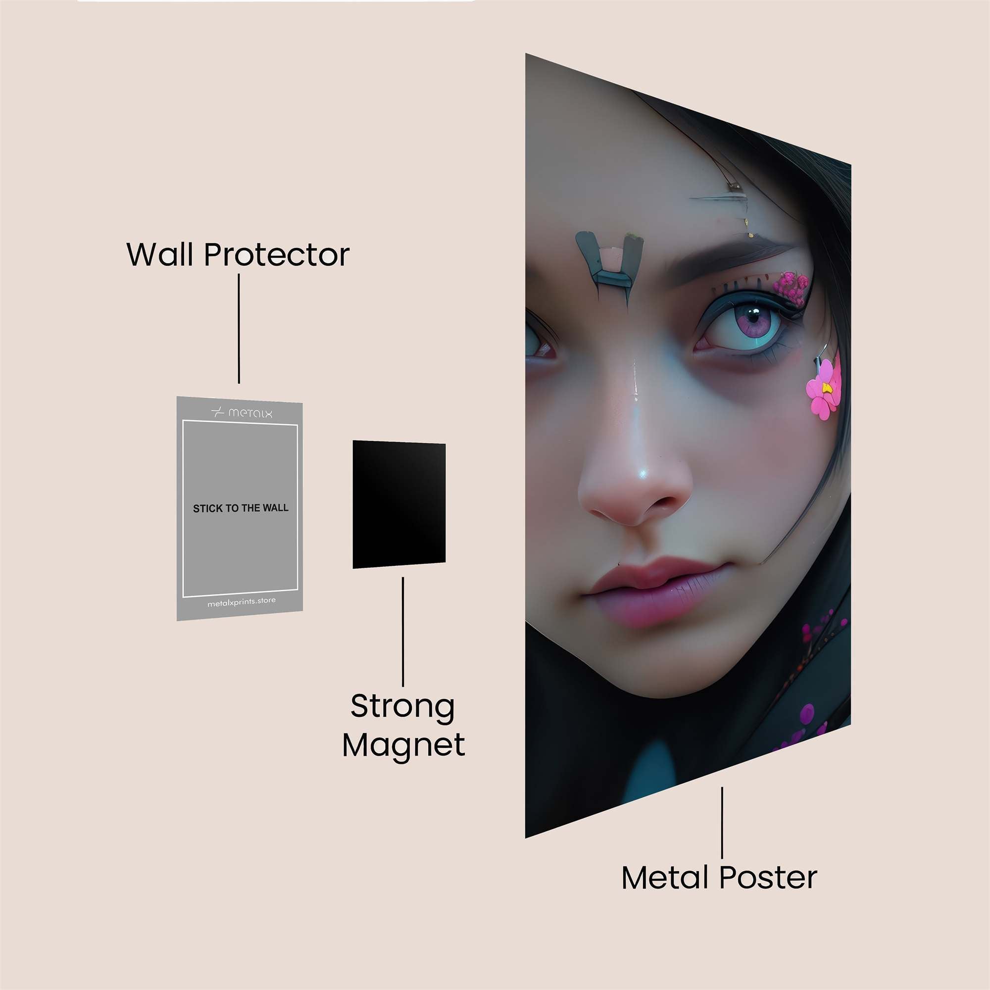 Mystic Blossom Safe Wall Magnetic / M