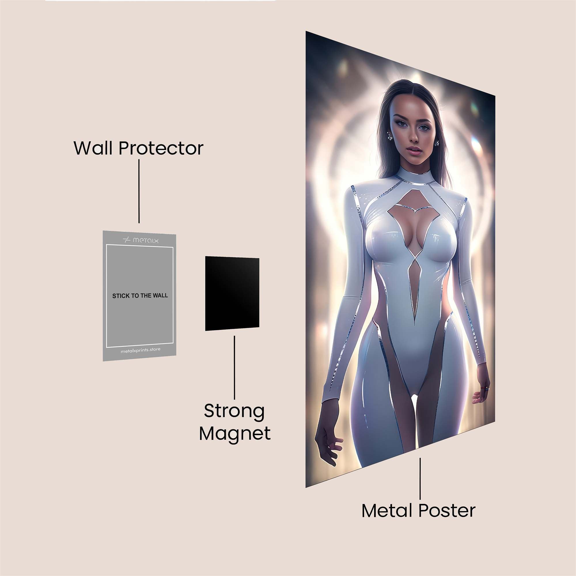 Luminous Elegance Safe Wall Magnetic / M