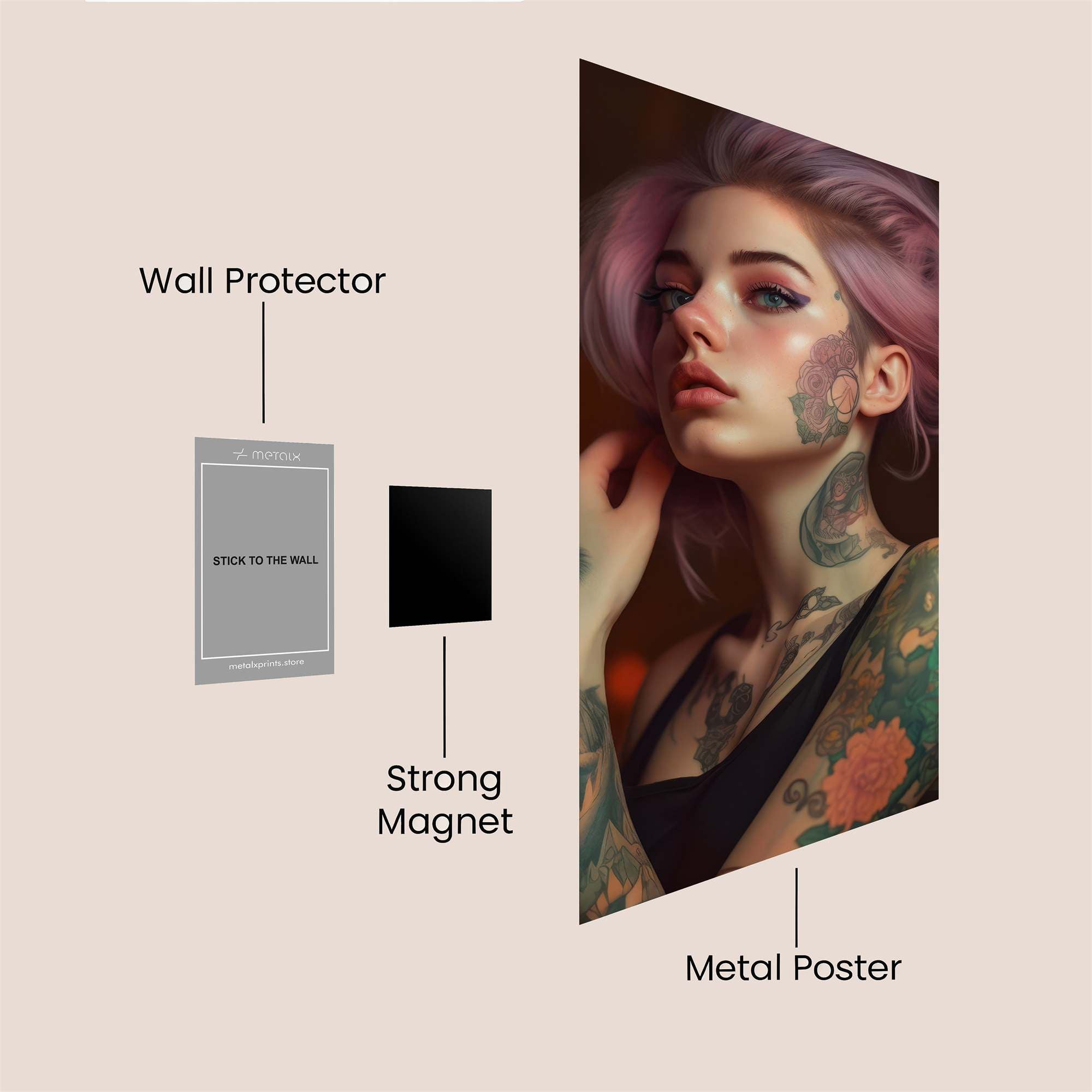 Violet Enigma Safe Wall Magnetic / M