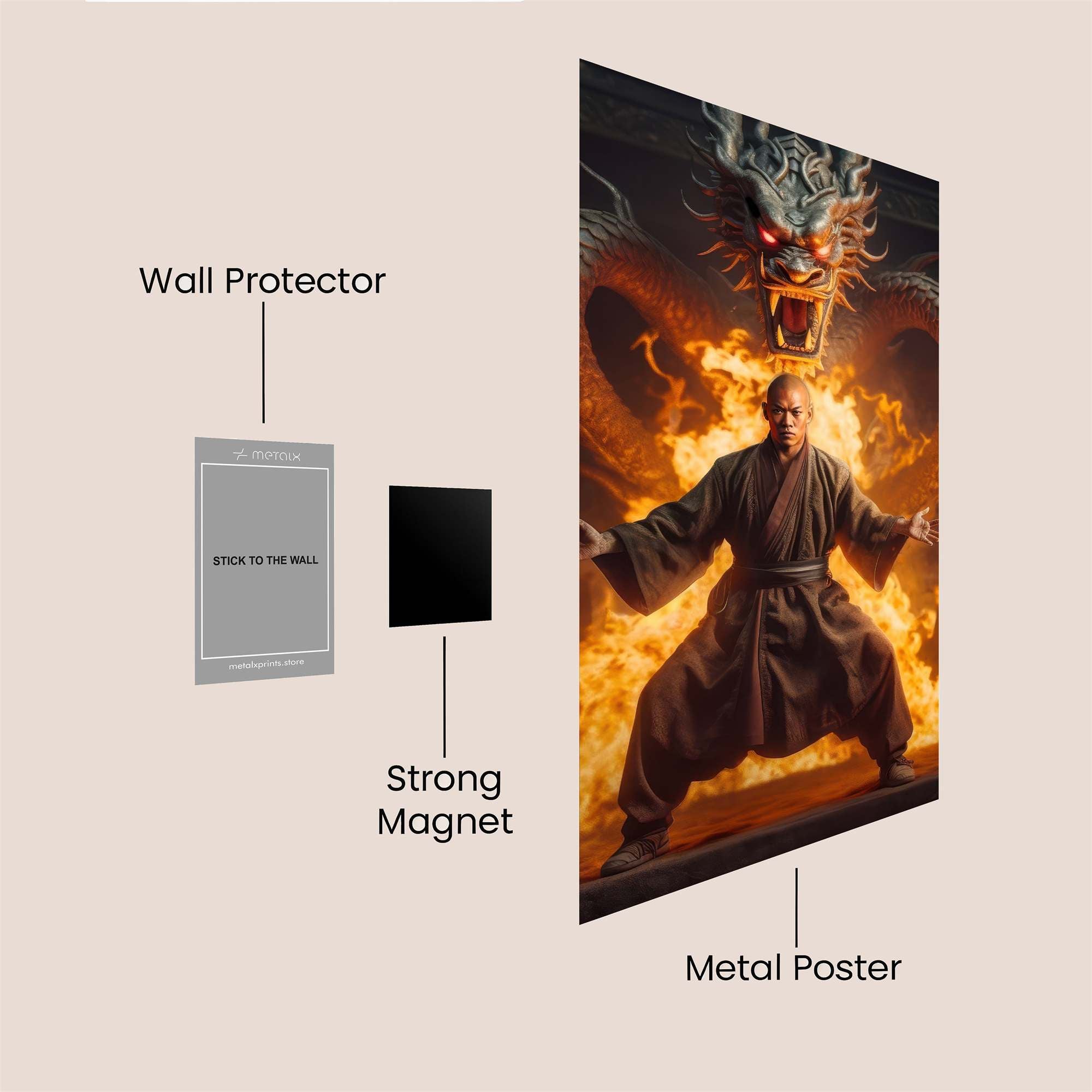 Monk Fury Safe Wall Magnetic / M