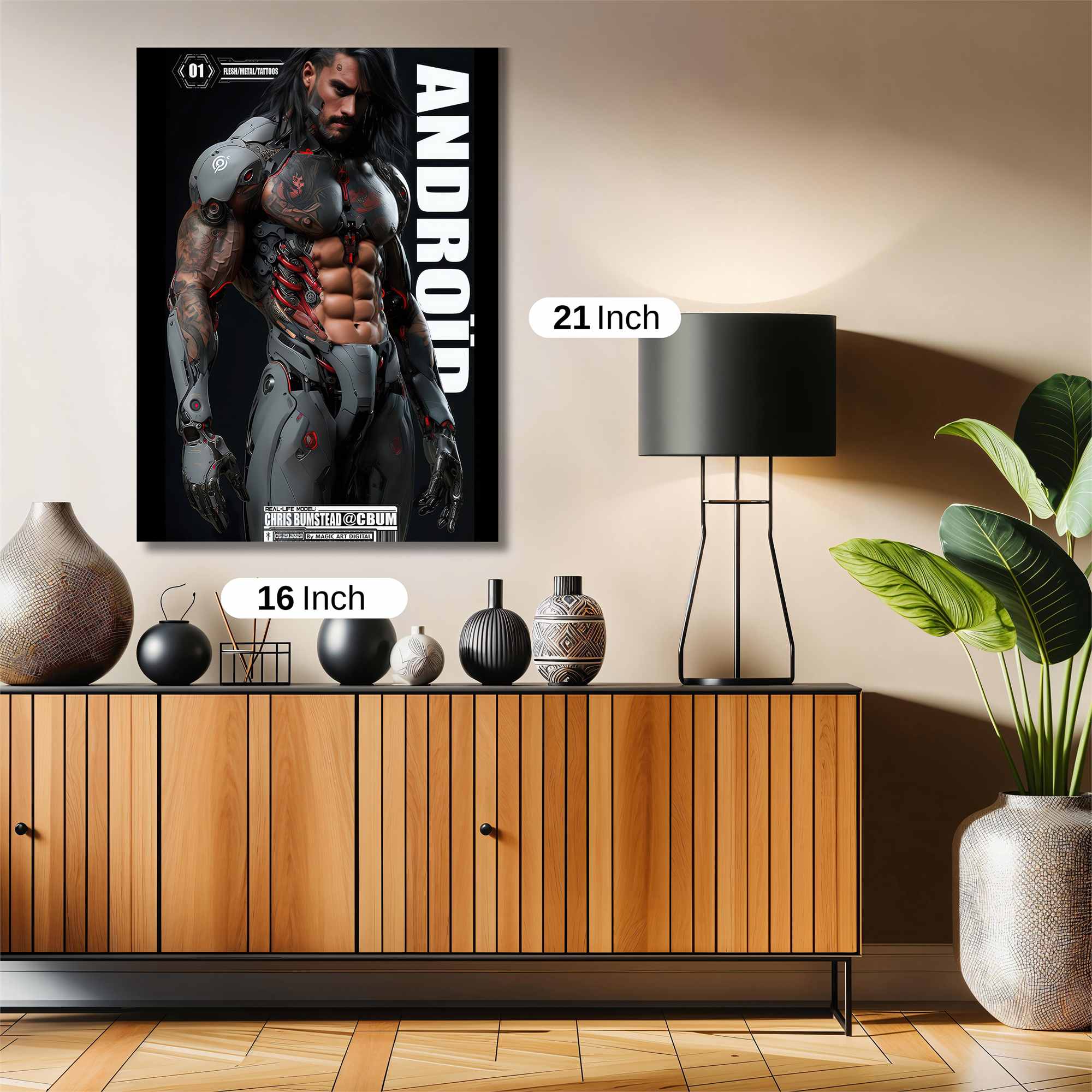 Android Warrior Safe Wall Magnetic / M