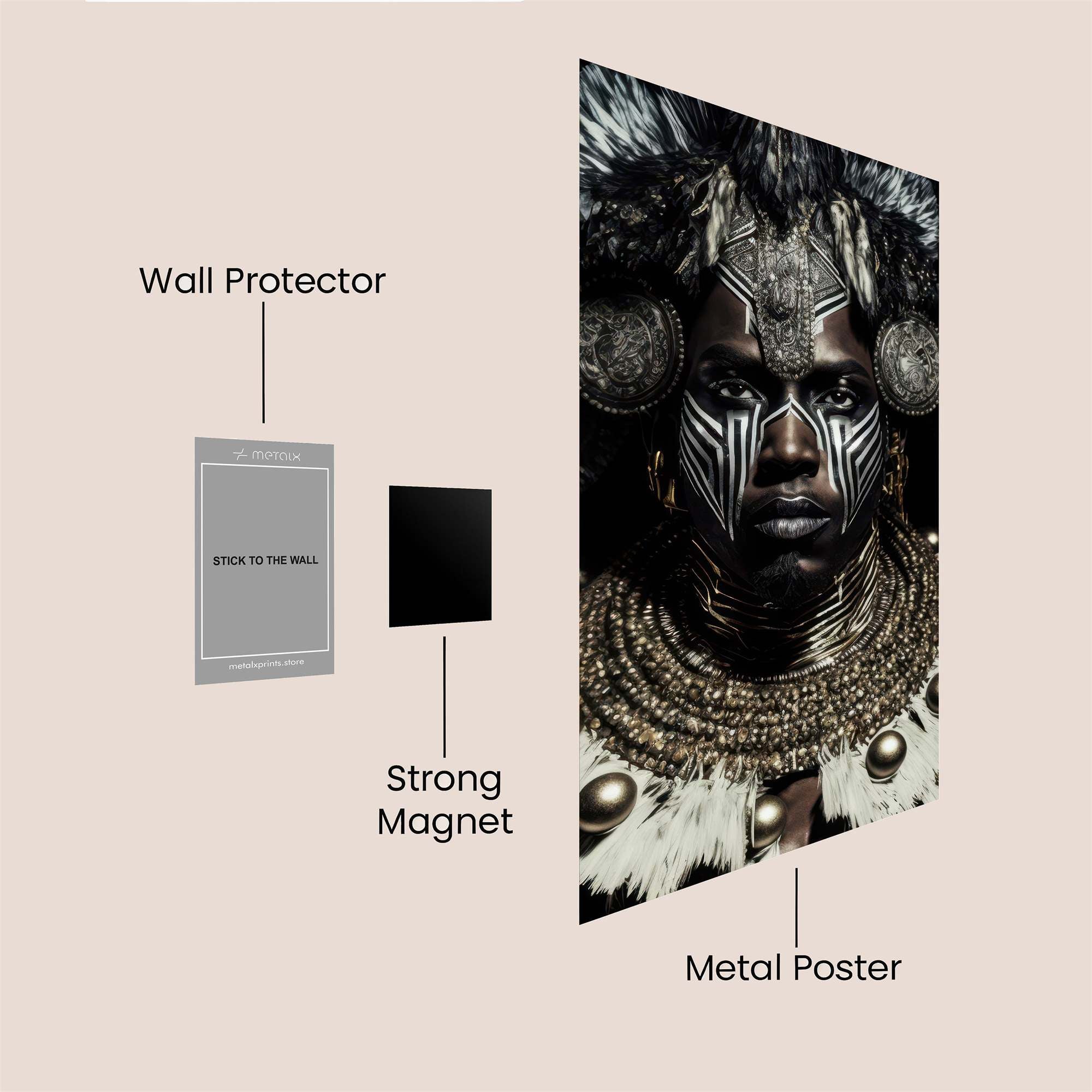 Warrior Majestic Safe Wall Magnetic / M
