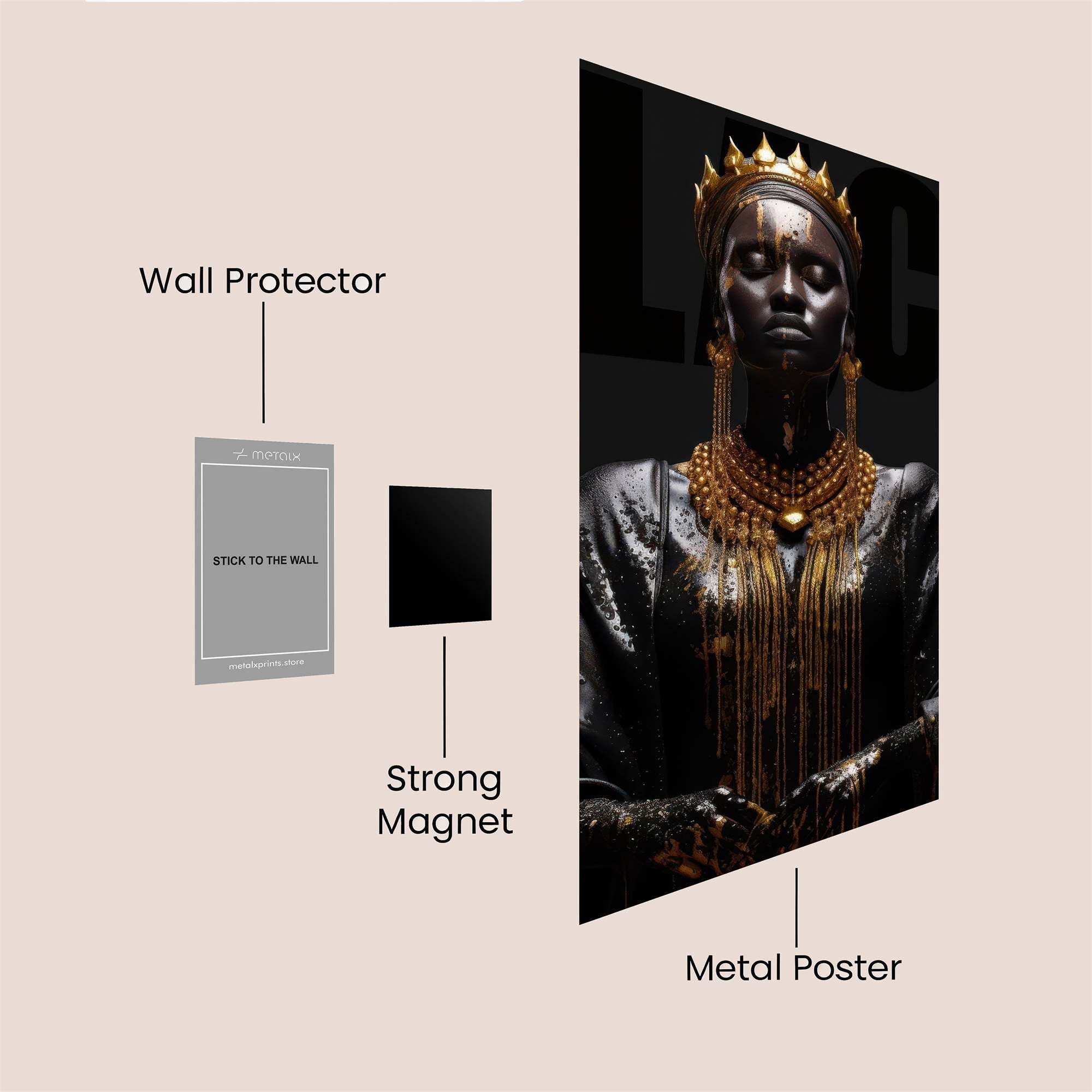 Queen Regal Safe Wall Magnetic / M