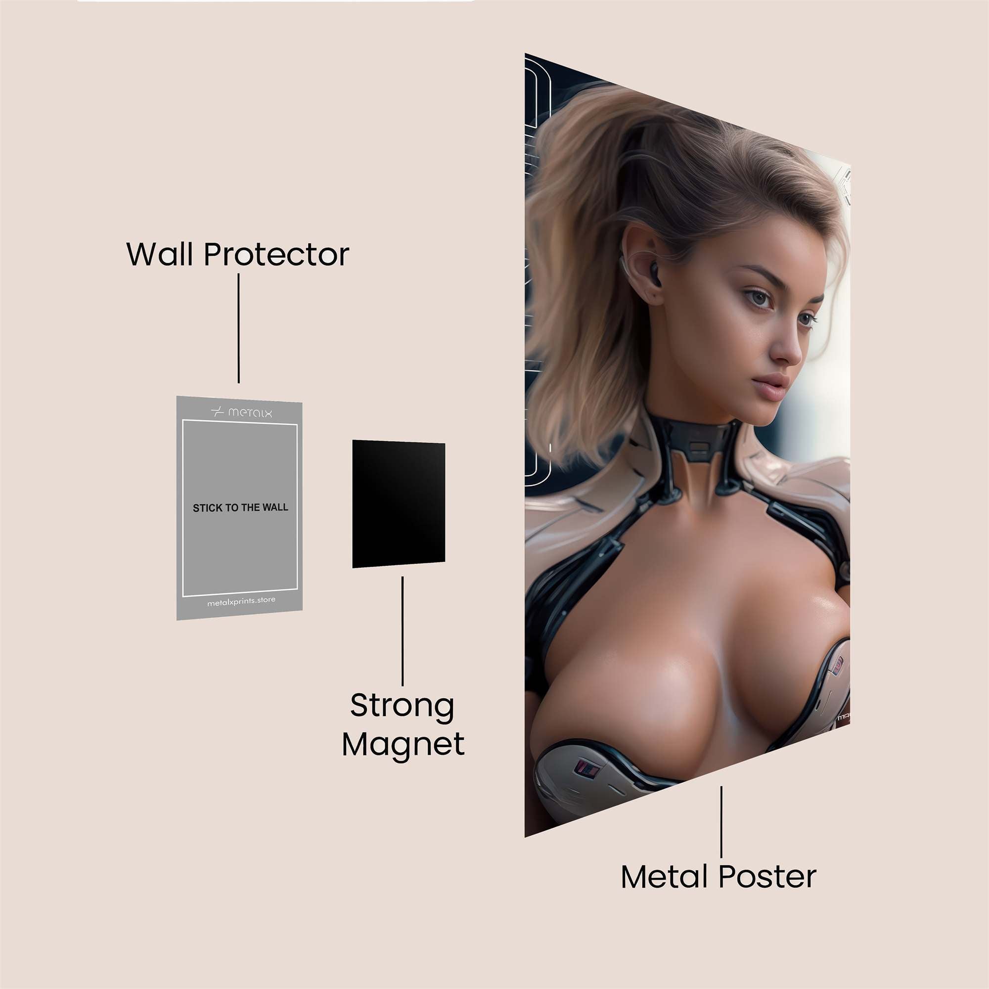 Cyber Enigma Safe Wall Magnetic / M