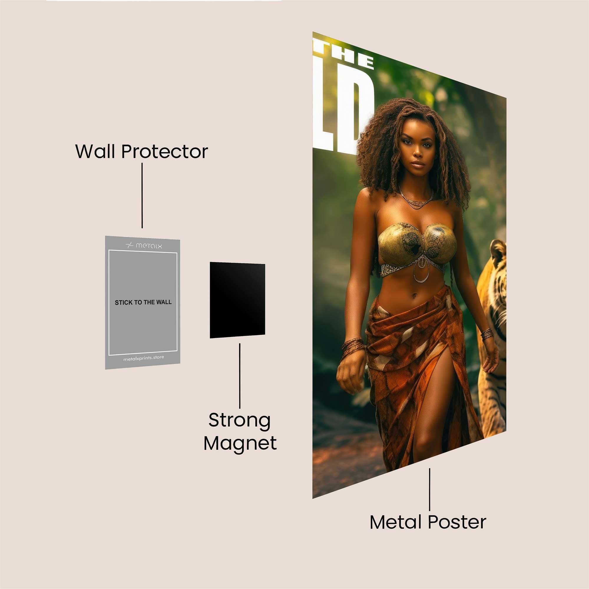 Jungle Majesty Safe Wall Magnetic / M