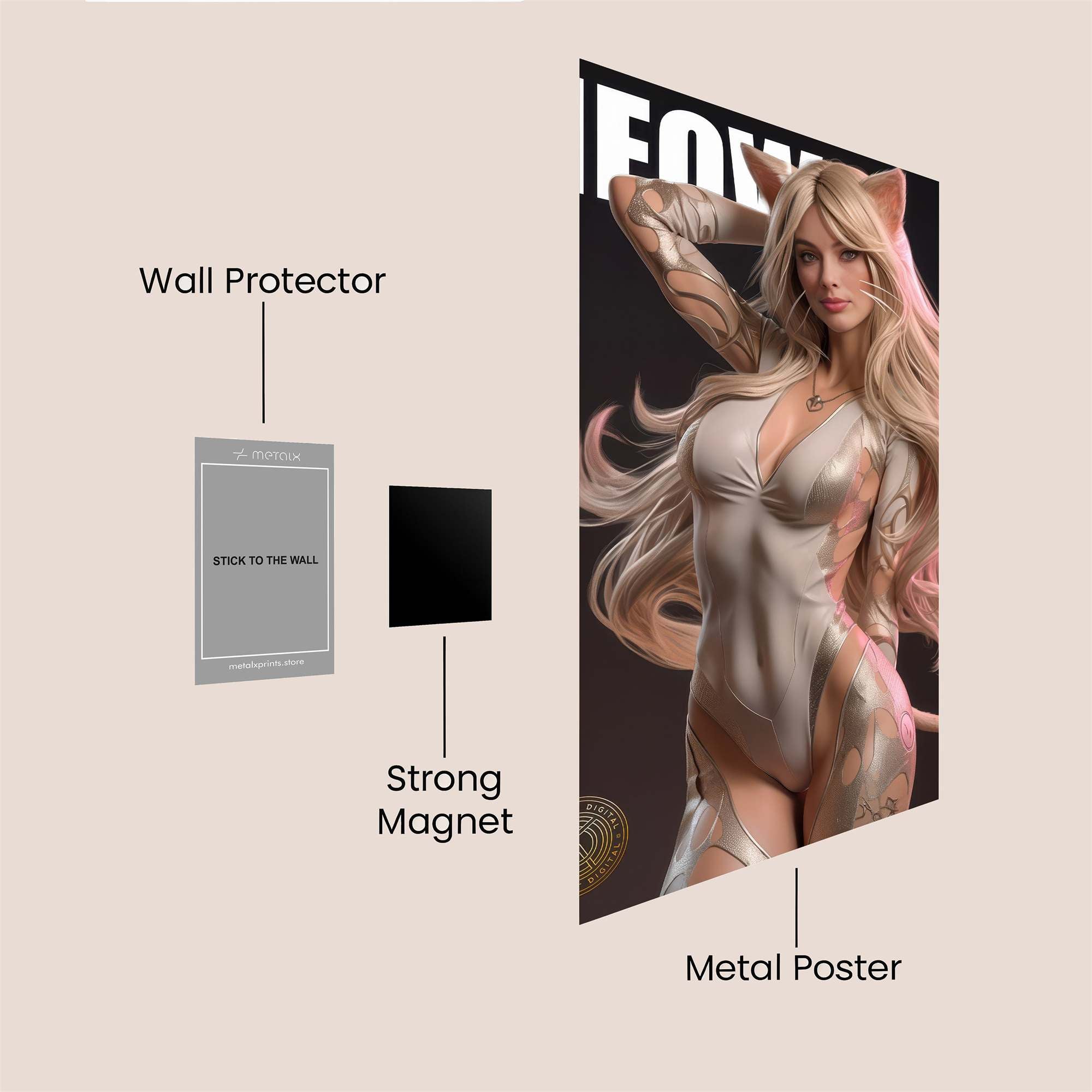 Catwoman Allure Safe Wall Magnetic / M