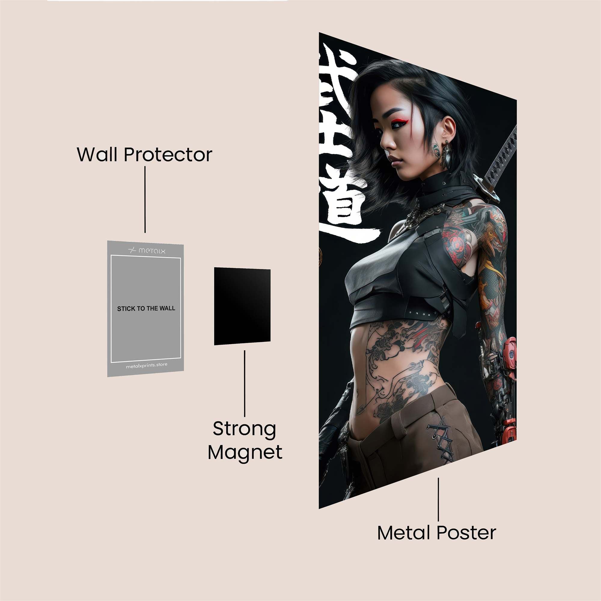 Samurai Serenity Safe Wall Magnetic / M