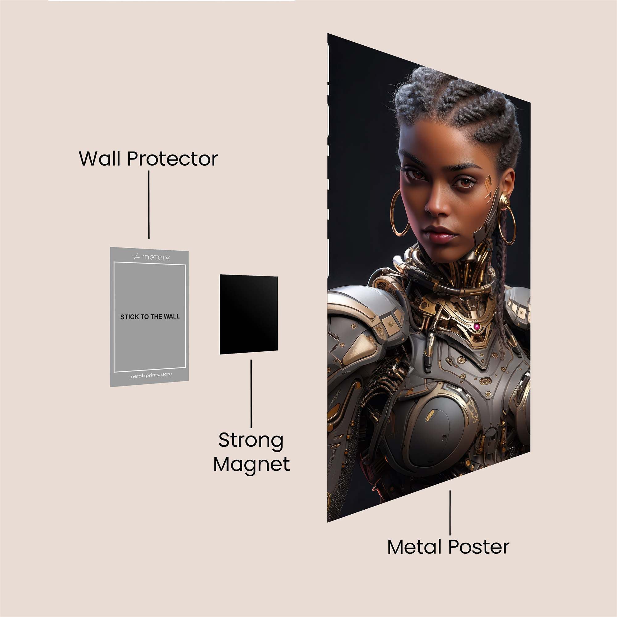 Cynoid Warrior Safe Wall Magnetic / M