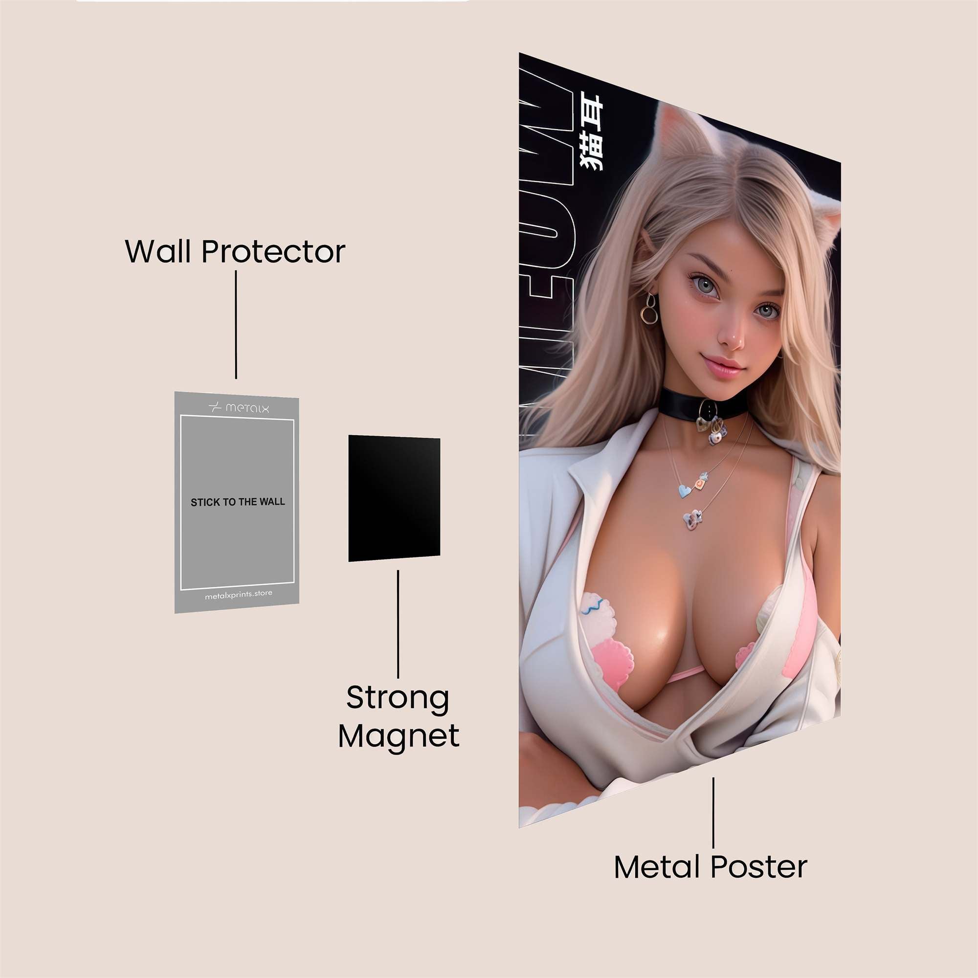 Kitty Allure Safe Wall Magnetic / M