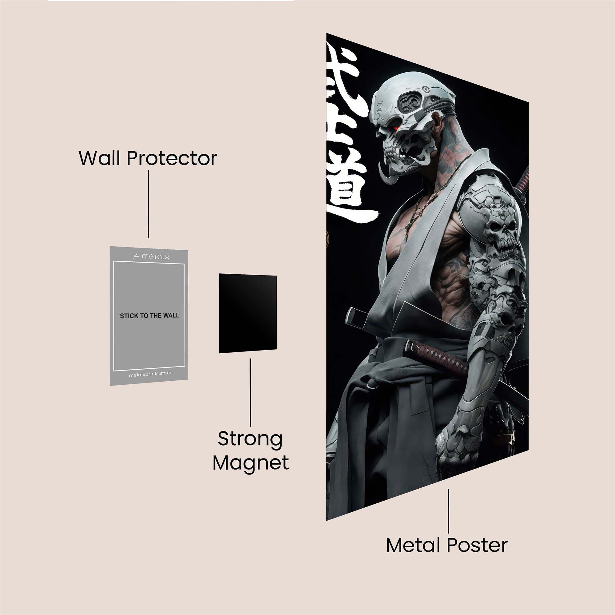 Samurai Gloom Safe Wall Magnetic / M