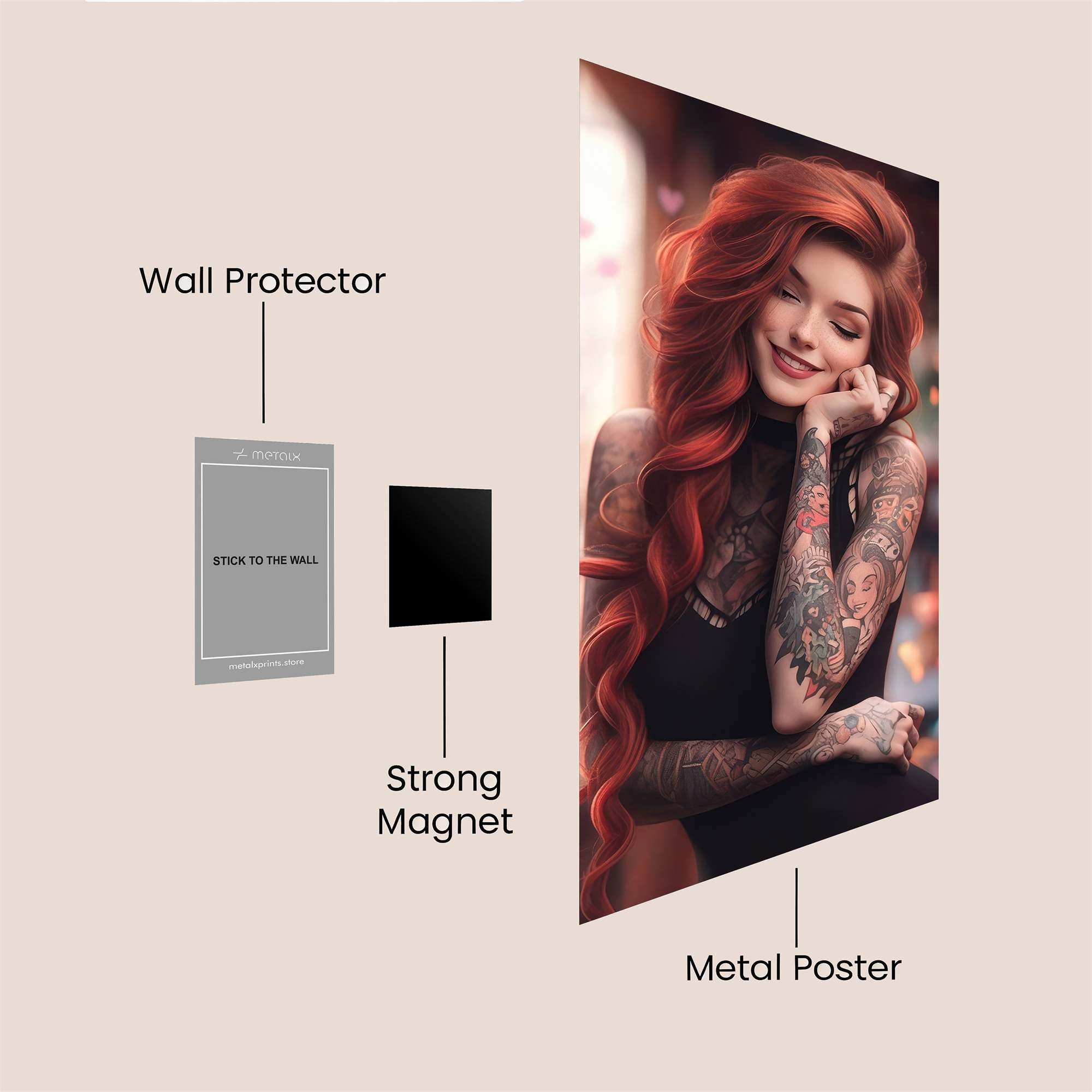 Fiery Enigma Safe Wall Magnetic / M