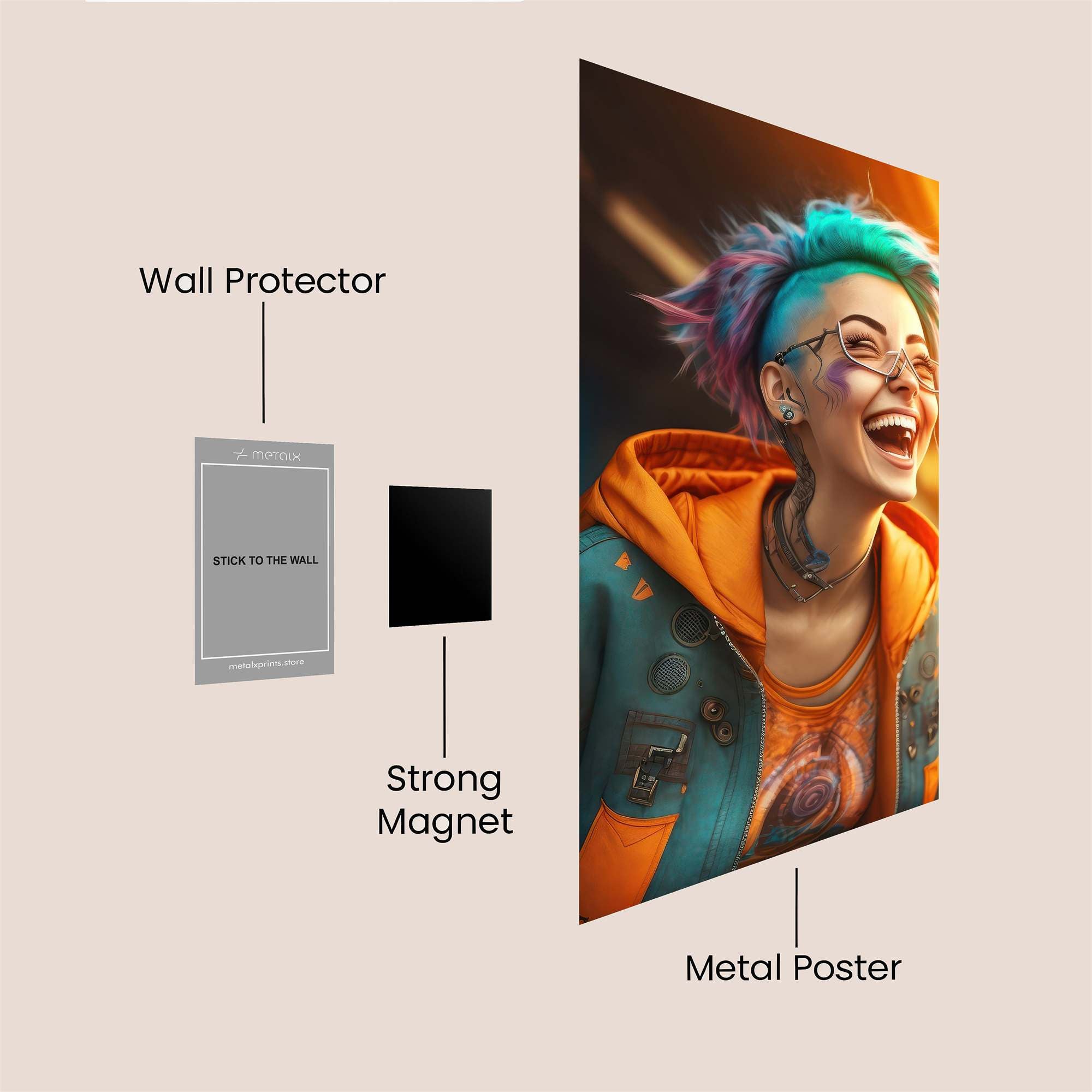 Neon Euphoria Safe Wall Magnetic / M