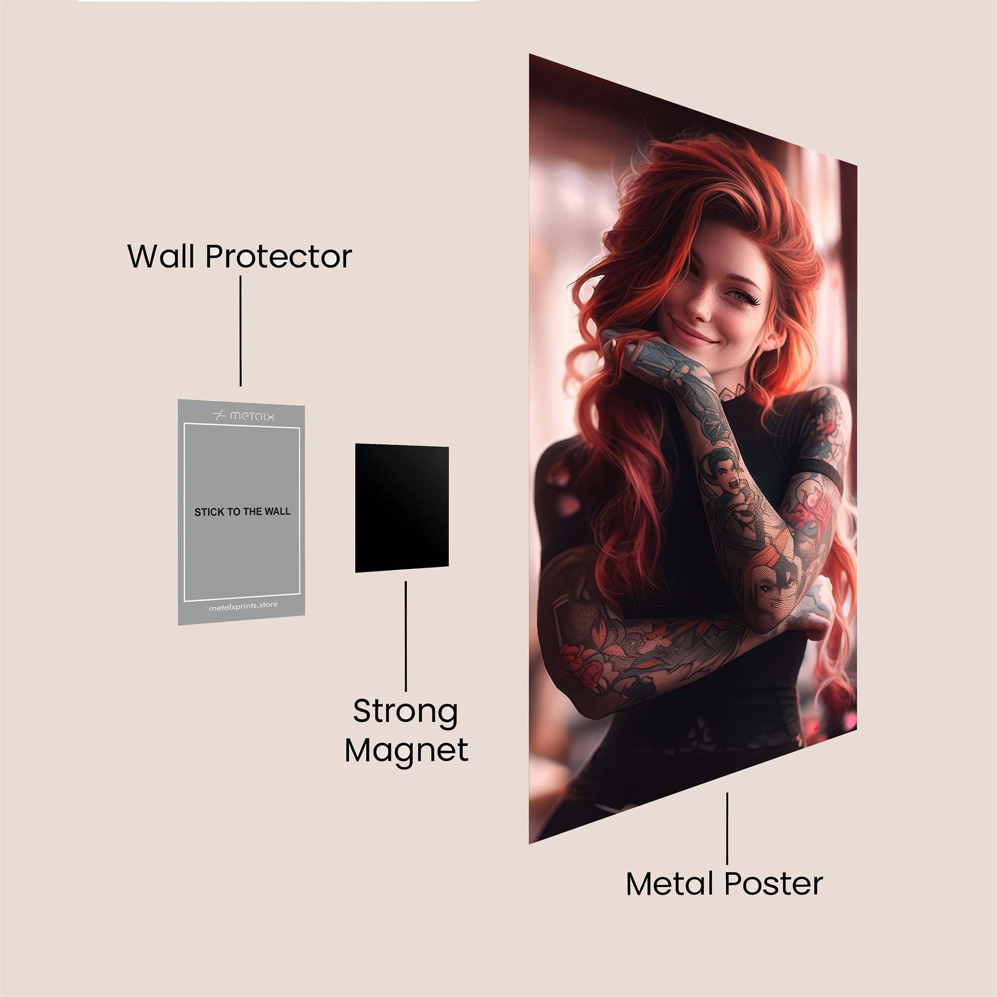 Fiery Enigma Safe Wall Magnetic / M