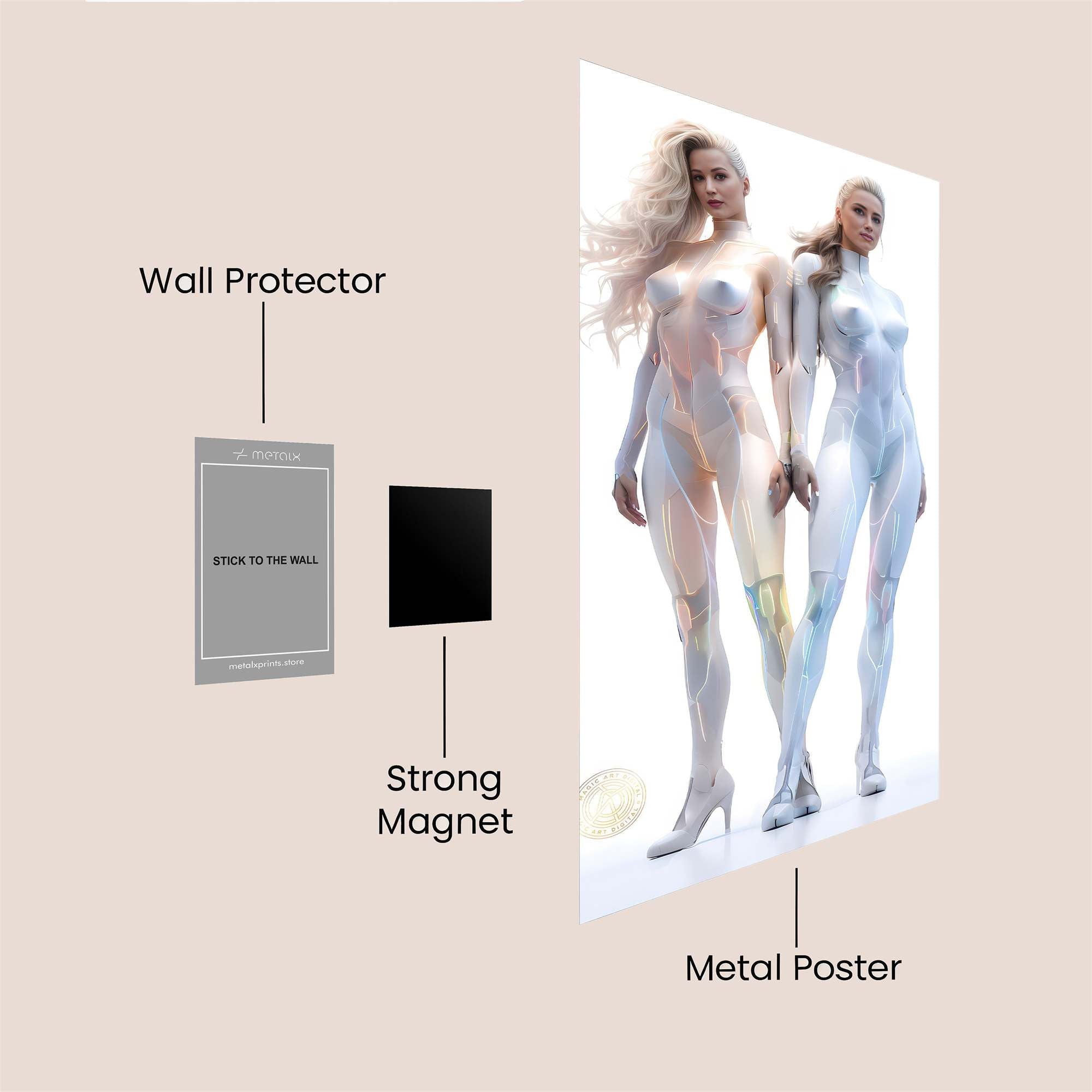 Android Elegance Safe Wall Magnetic / M