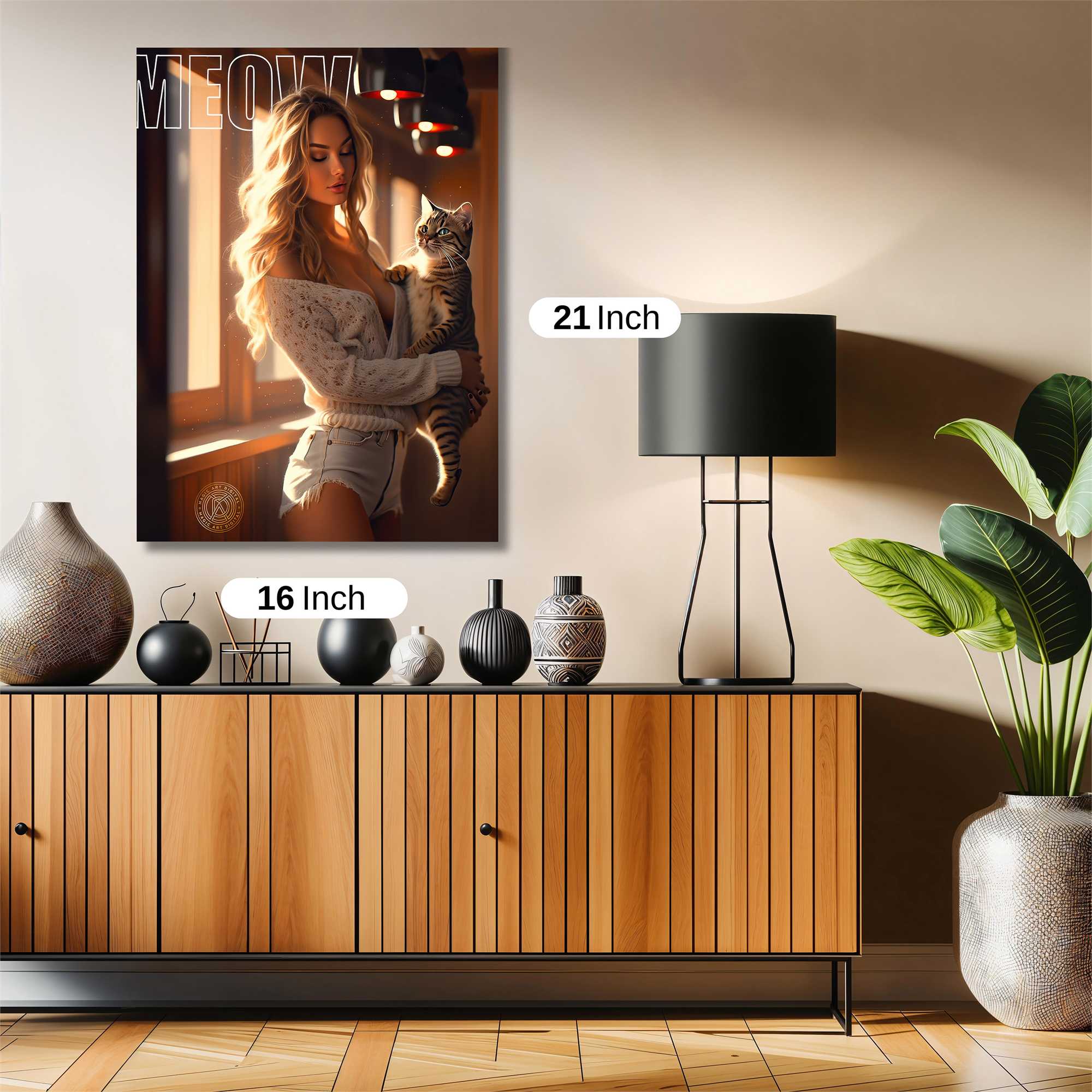 Cat Charm Safe Wall Magnetic / M